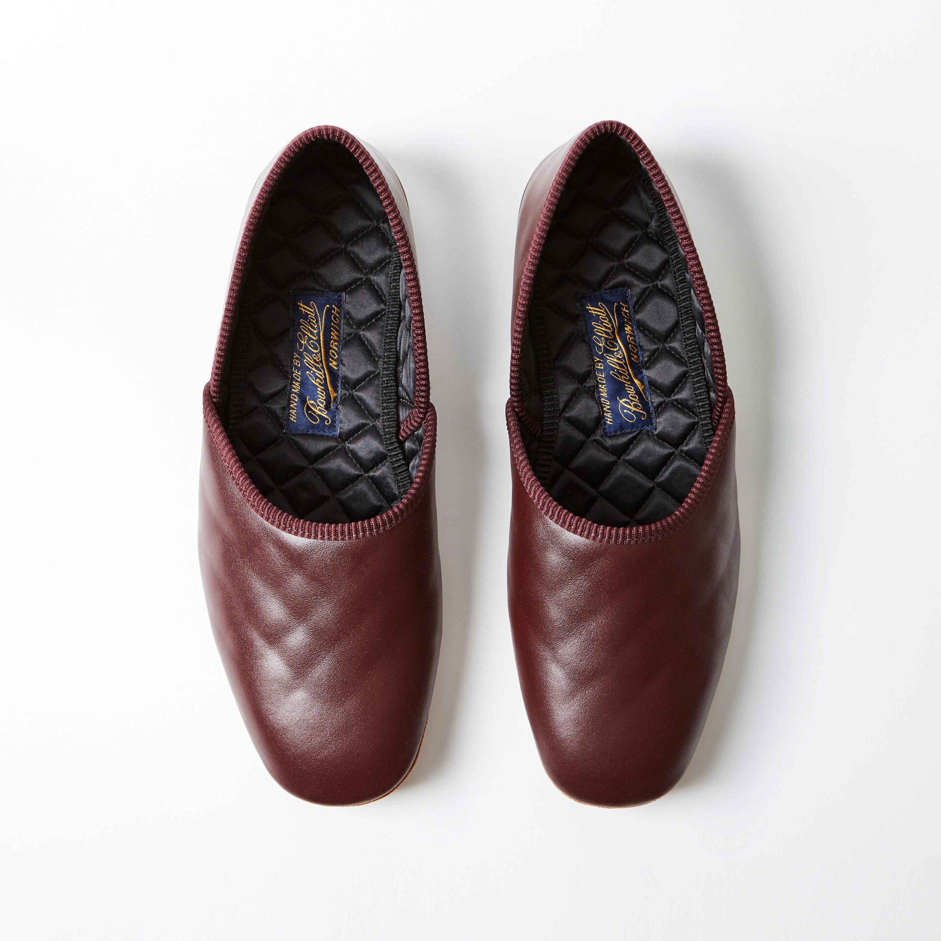 Wine Leather Grecian Slippers