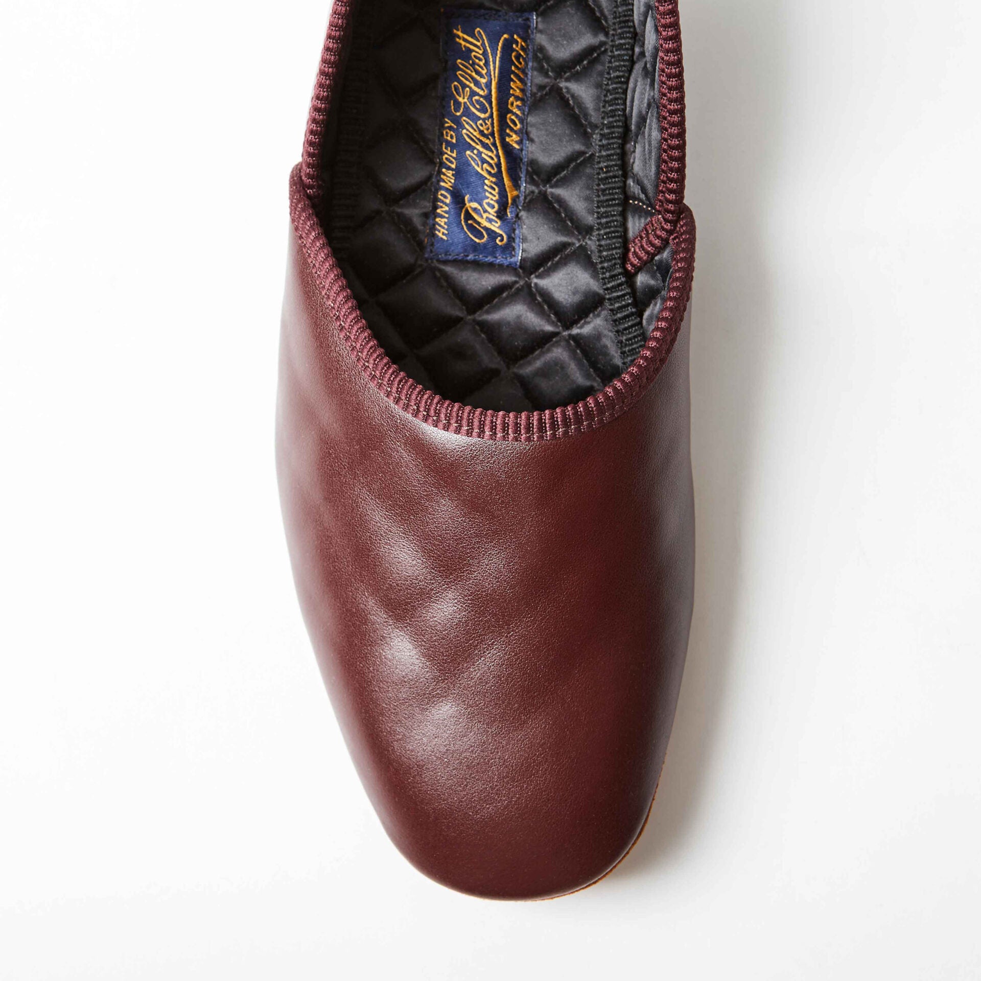 Wine Leather Grecian Slippers