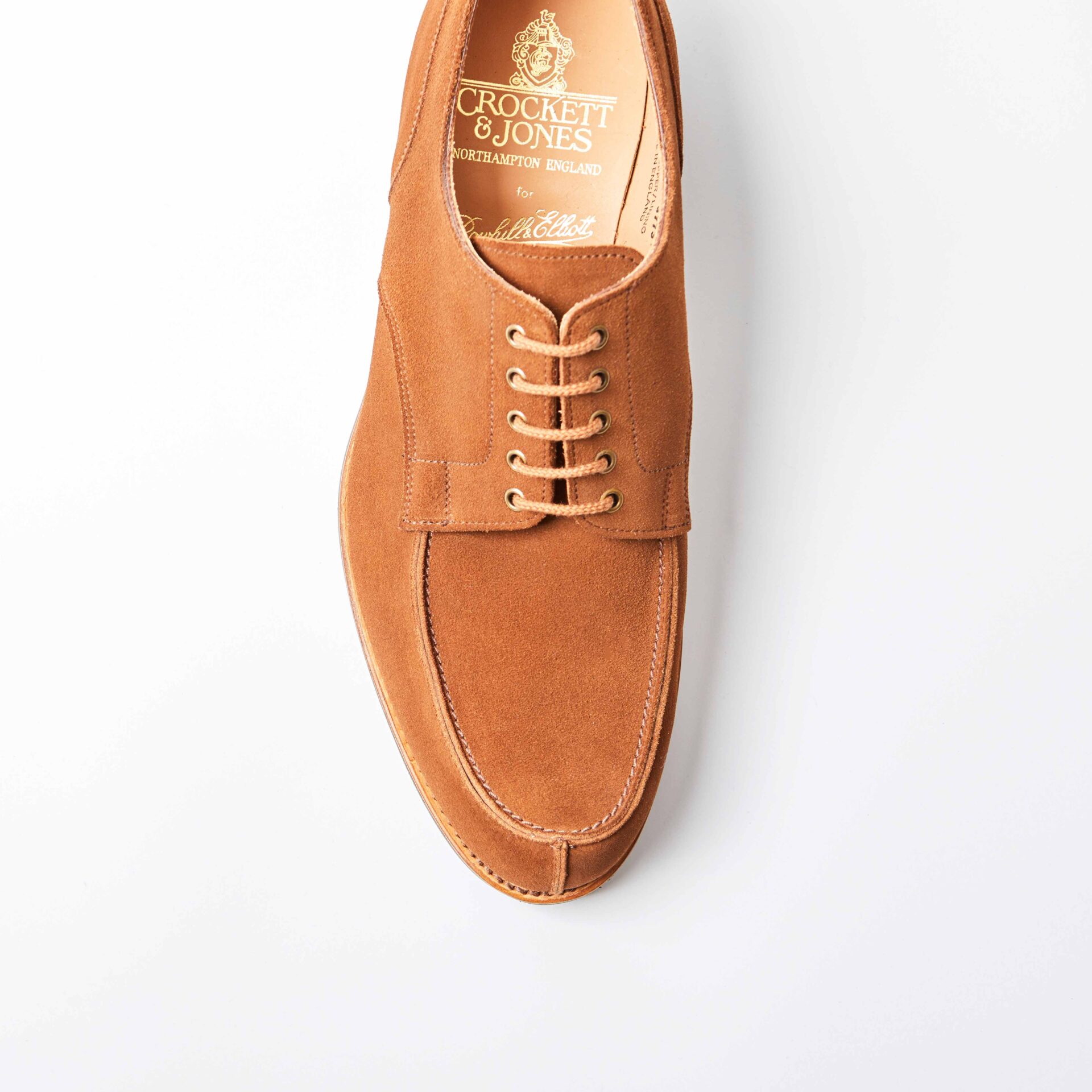 Crockett & Jones For Bowhill & Elliott - Wexford Tobacco Suede