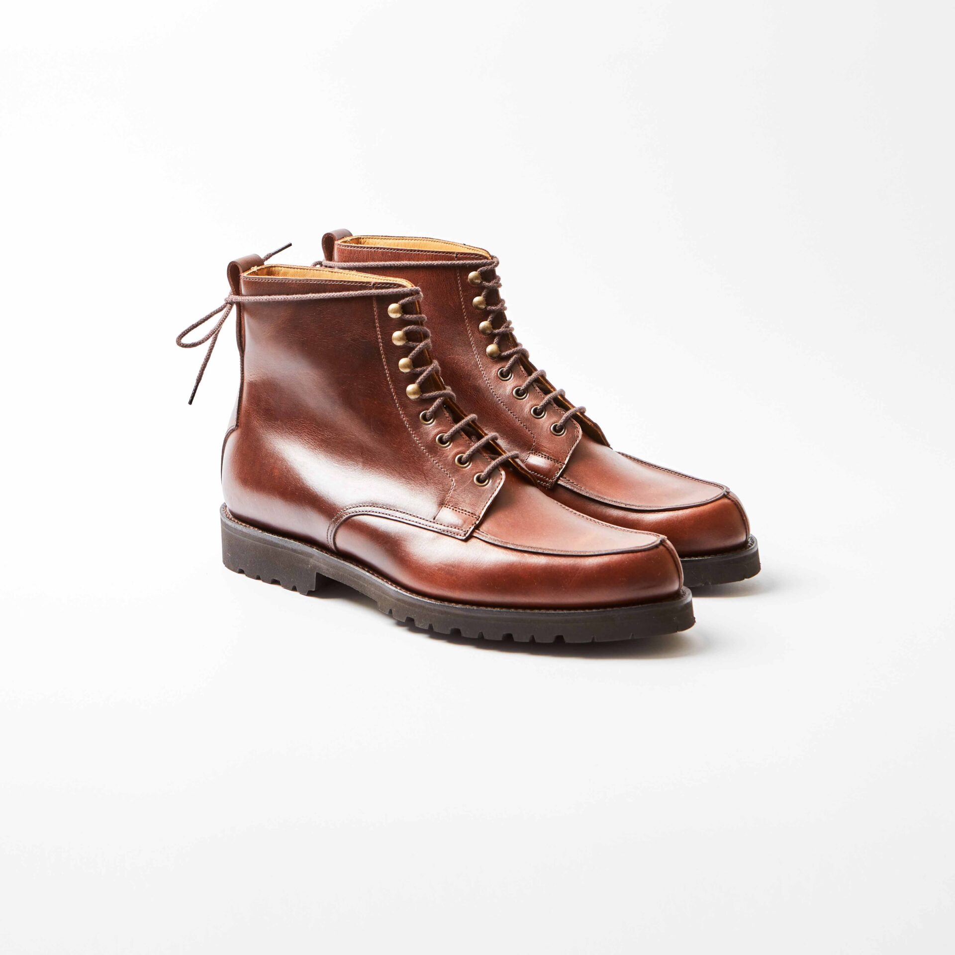 Crockett & Jones For Bowhill & Elliott - Wicklow Chocolate Hurricane Calf Boot