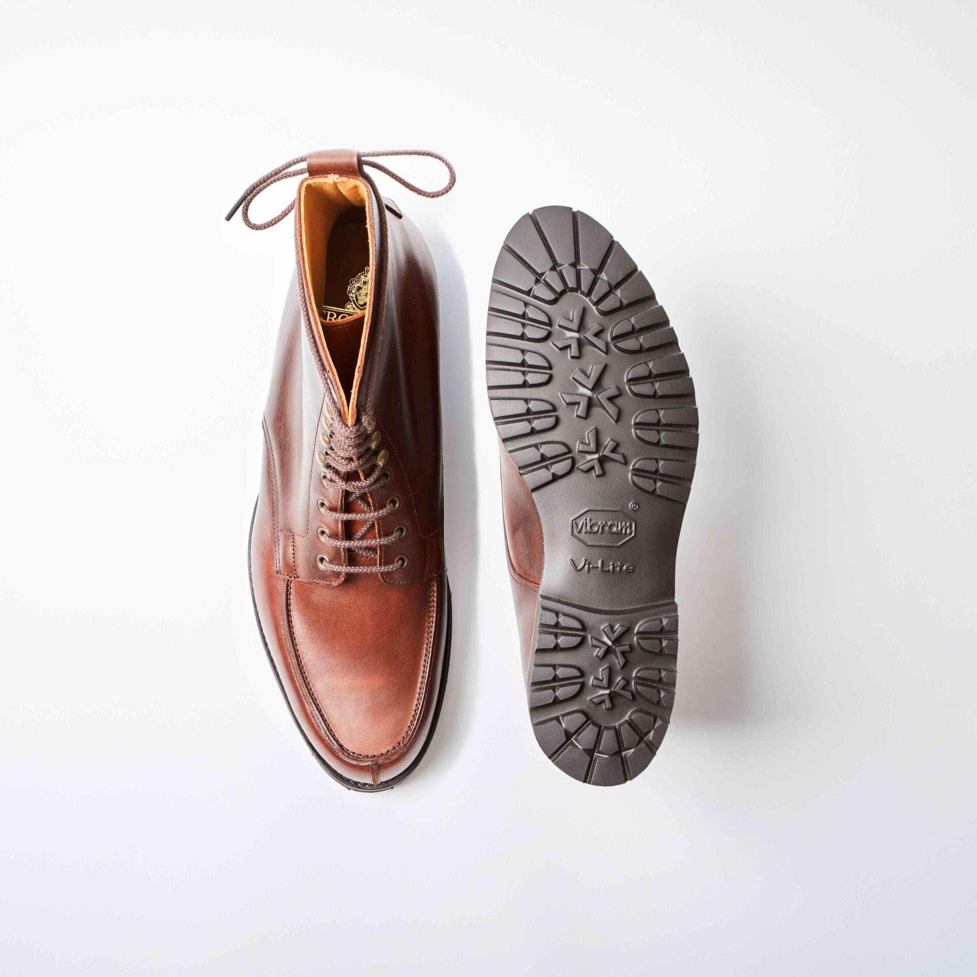 Crockett & Jones For Bowhill & Elliott - Wicklow Chocolate Hurricane Calf Boot