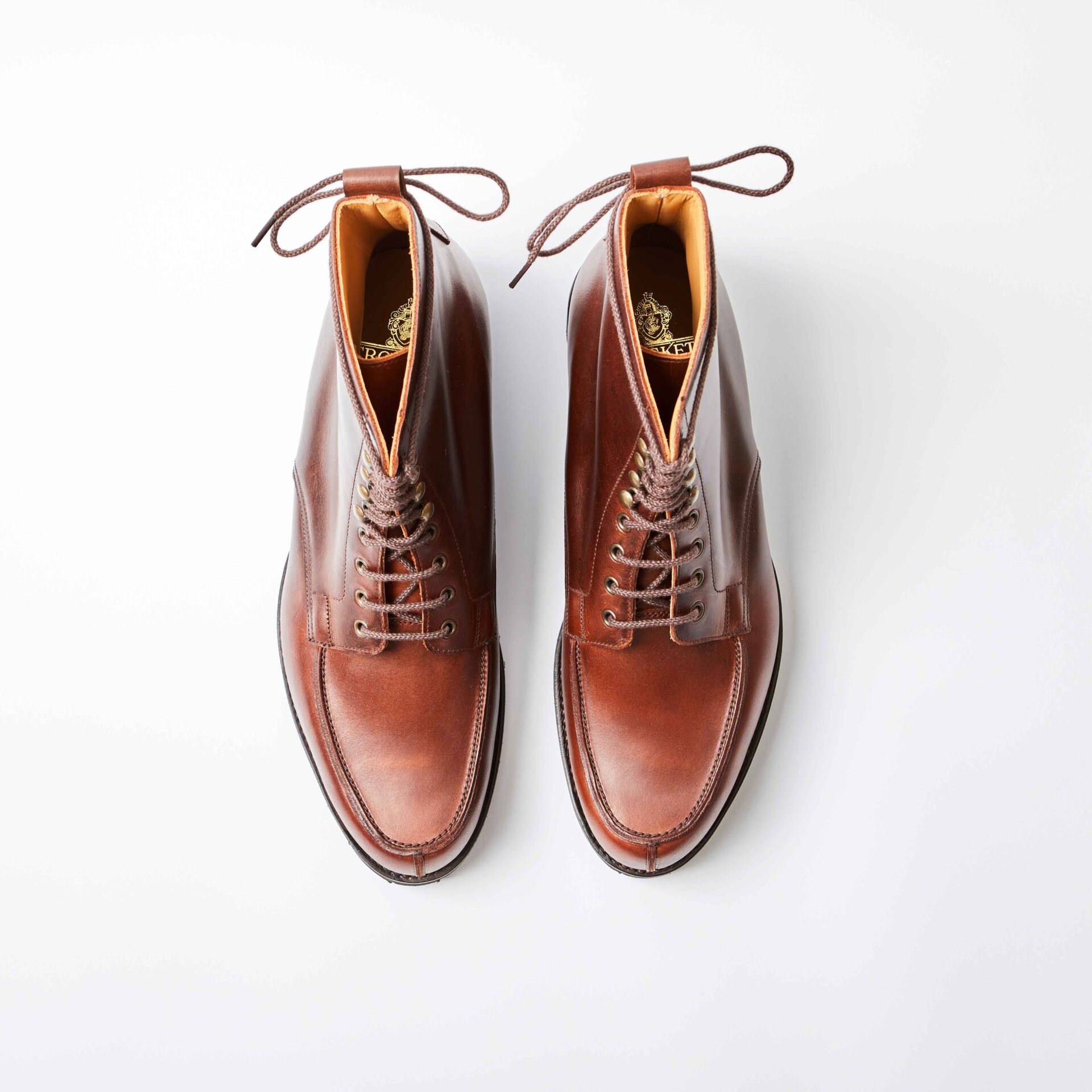 Crockett & Jones For Bowhill & Elliott - Wicklow Chocolate Hurricane Calf Boot