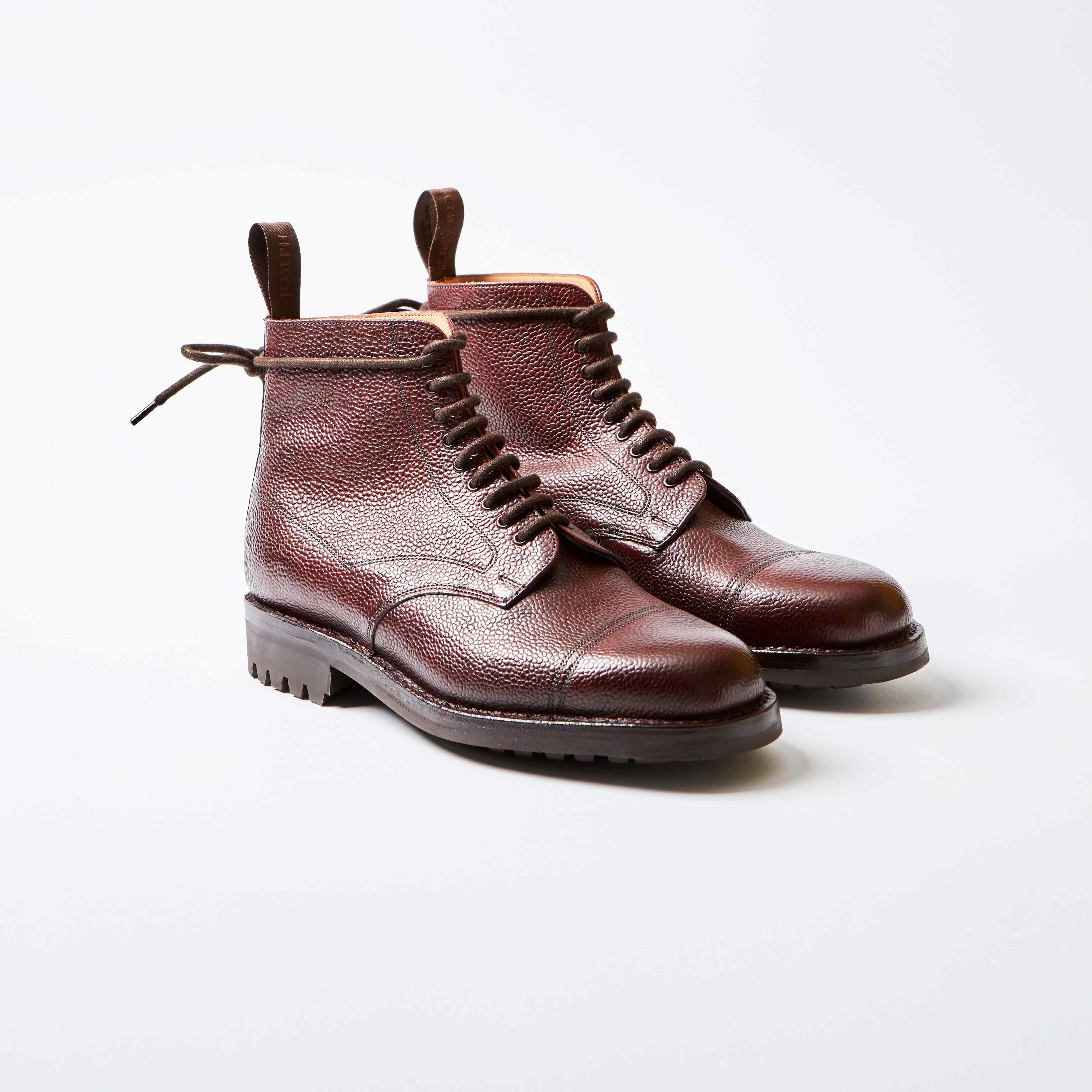 Pennine Burgundy Grain Derby Boot