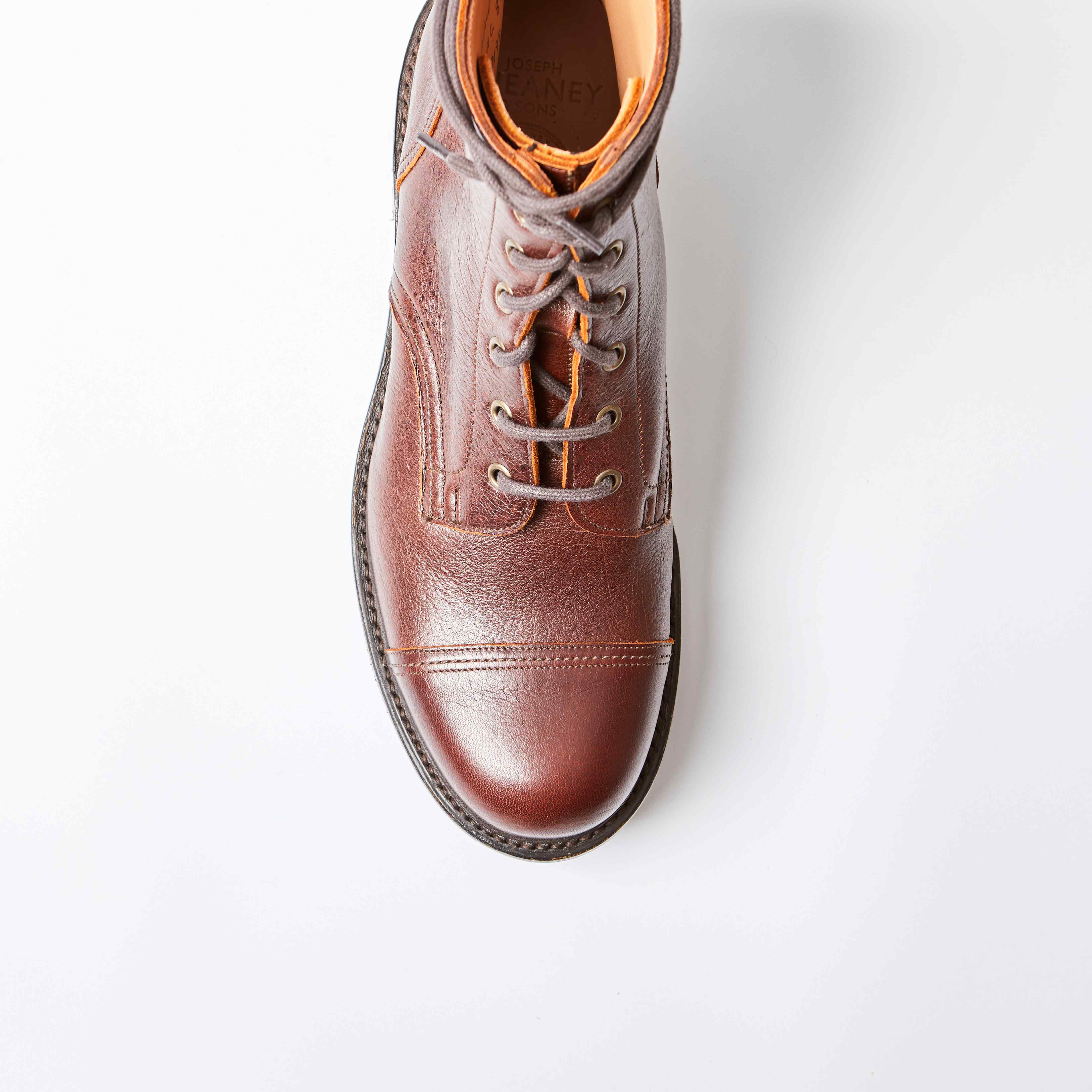 Hurricane Whiskey Kudu Leather Derby Boots