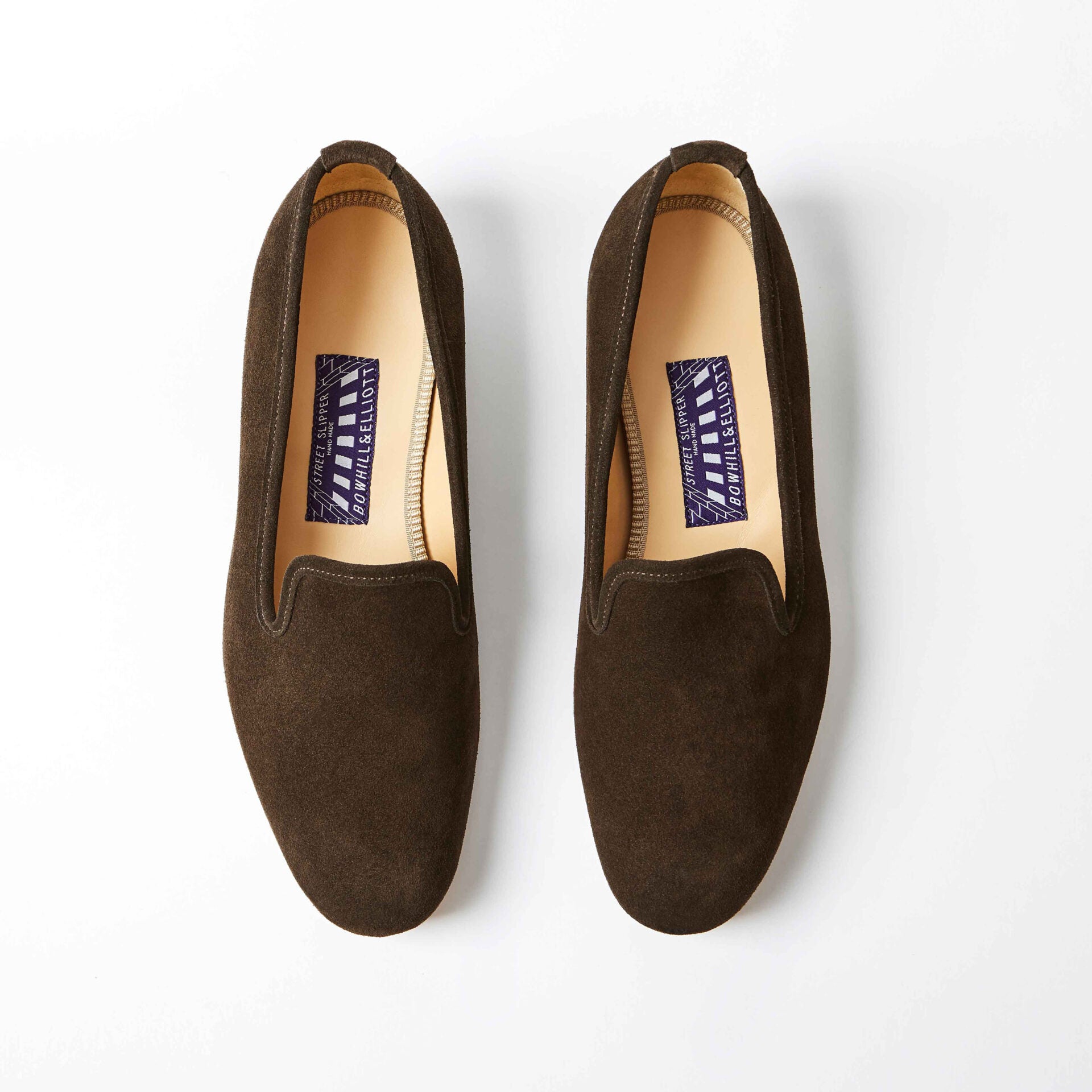 Chocolate Suede Albert Slippers