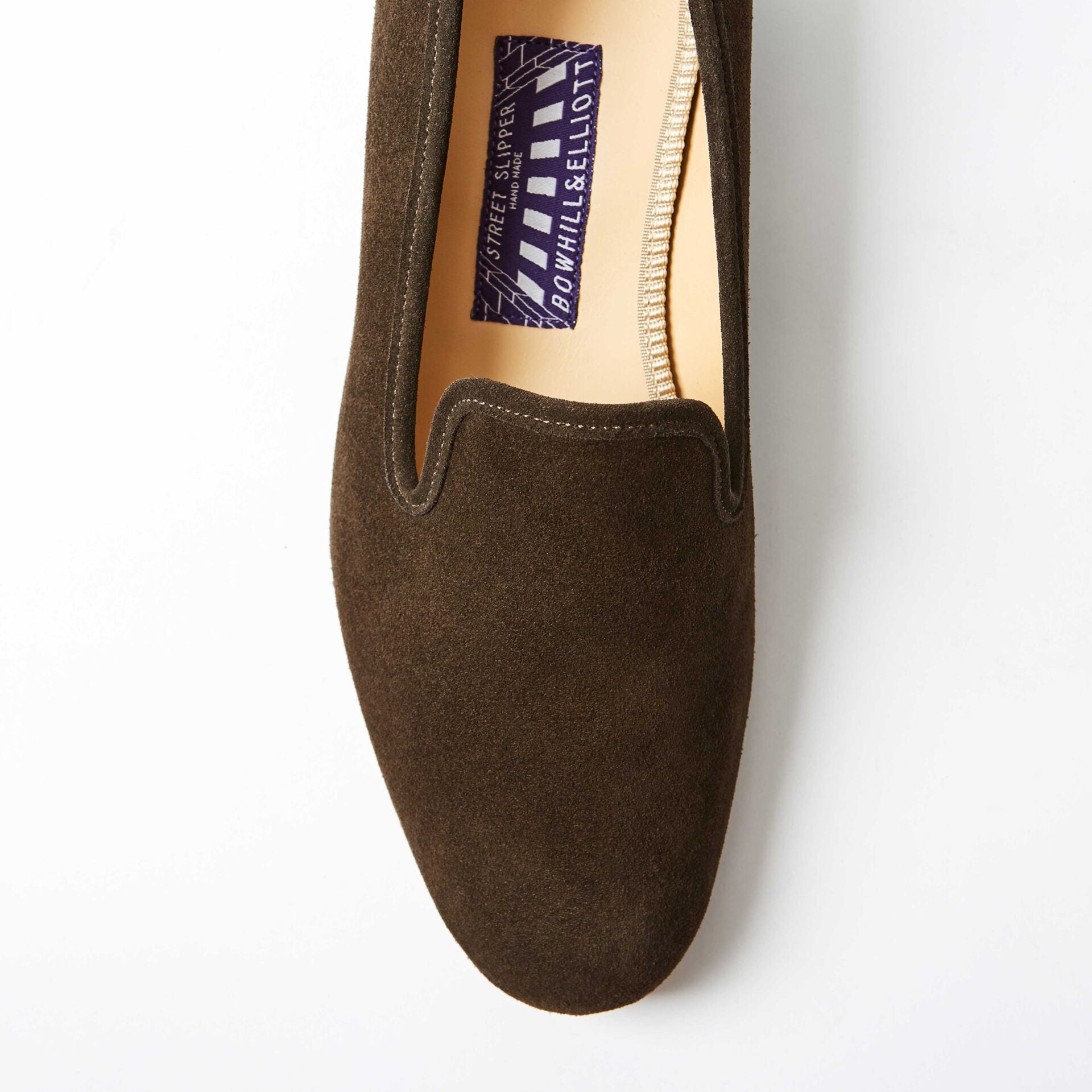 Chocolate Suede Albert Slippers