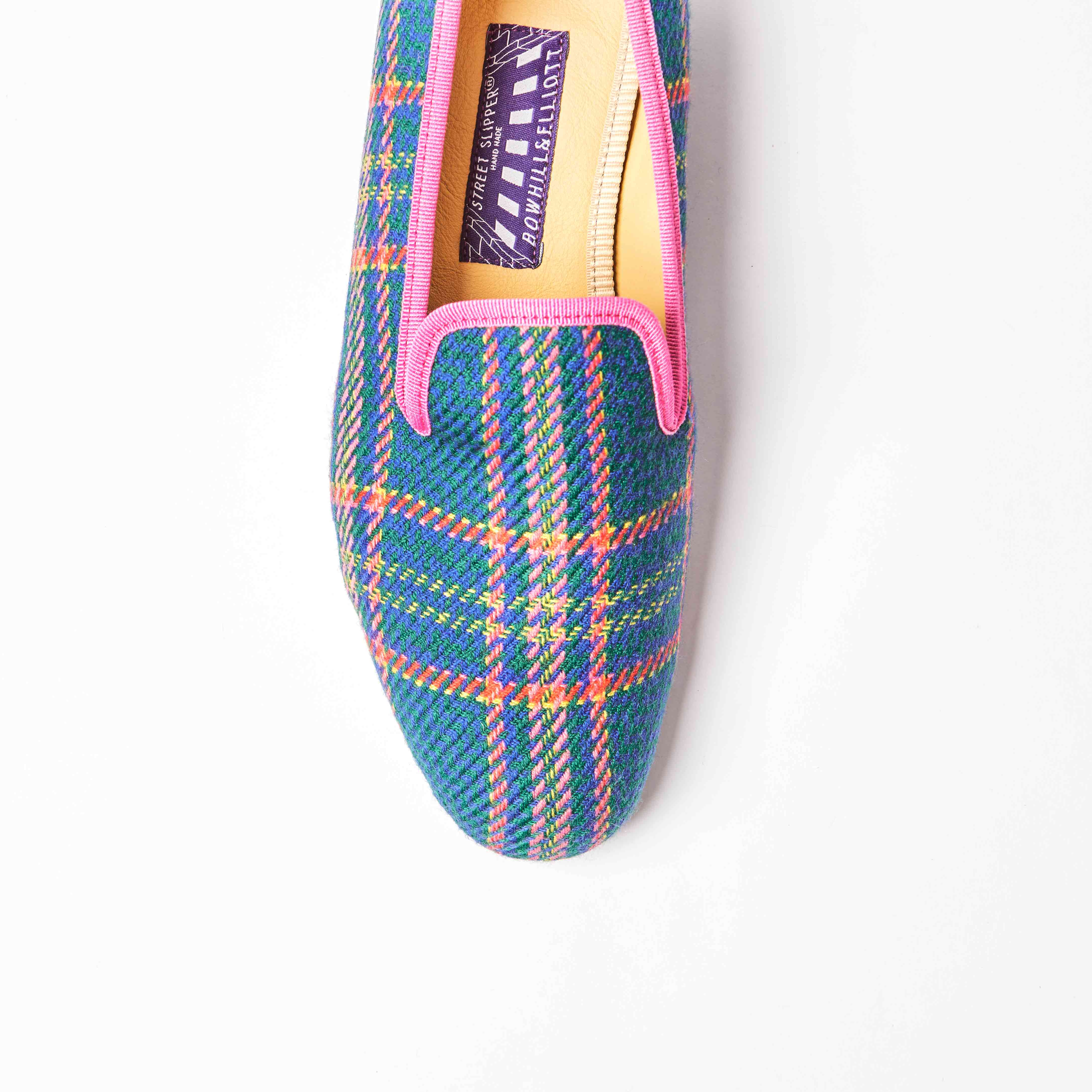 Limited Edition - Bowhill & Elliott x Dashing Tweeds Church Check Albert Slippers