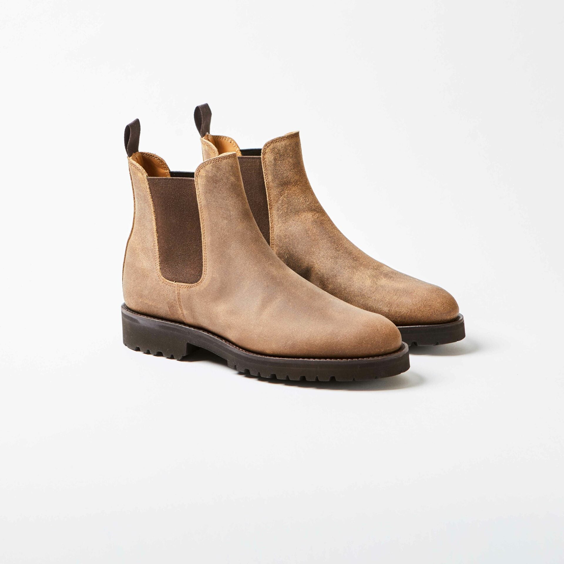 Bonnie 2 Natural Rough Out Suede Chelsea Boot