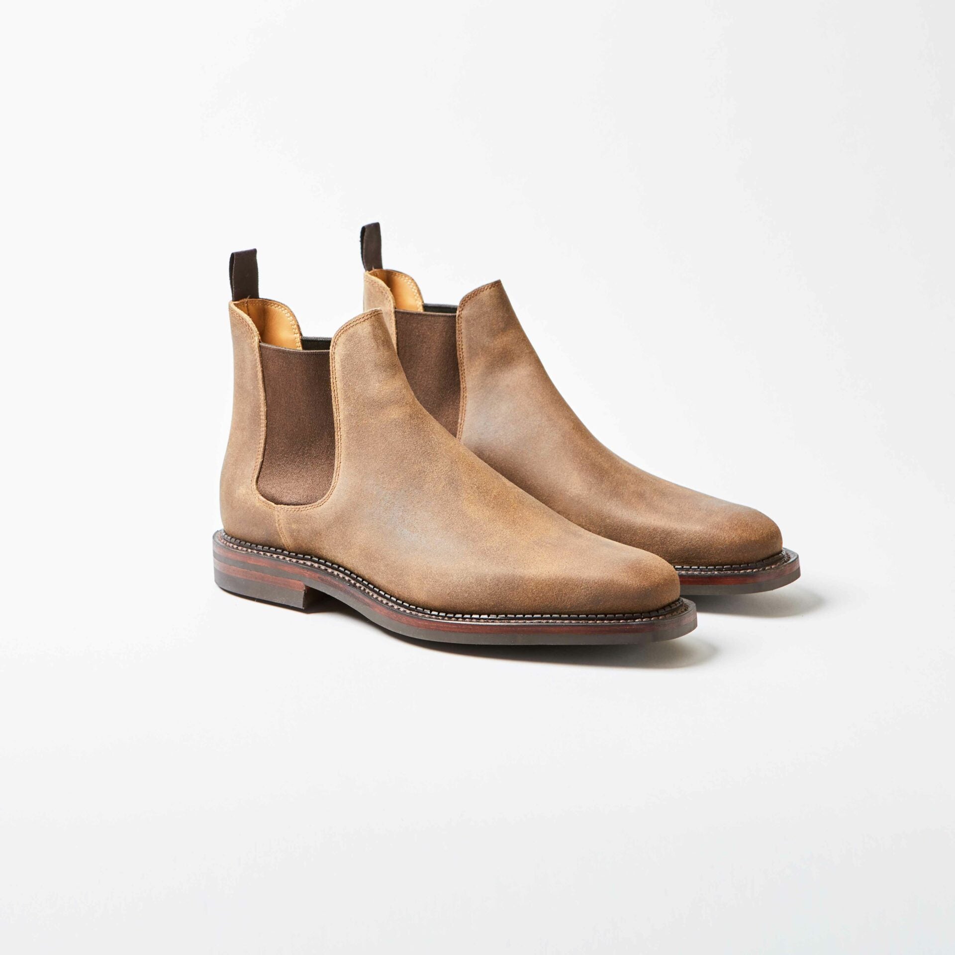 Crockett & Jones for Bowhill & Elliott - Chelsea 16 Natural Rough Out Suede