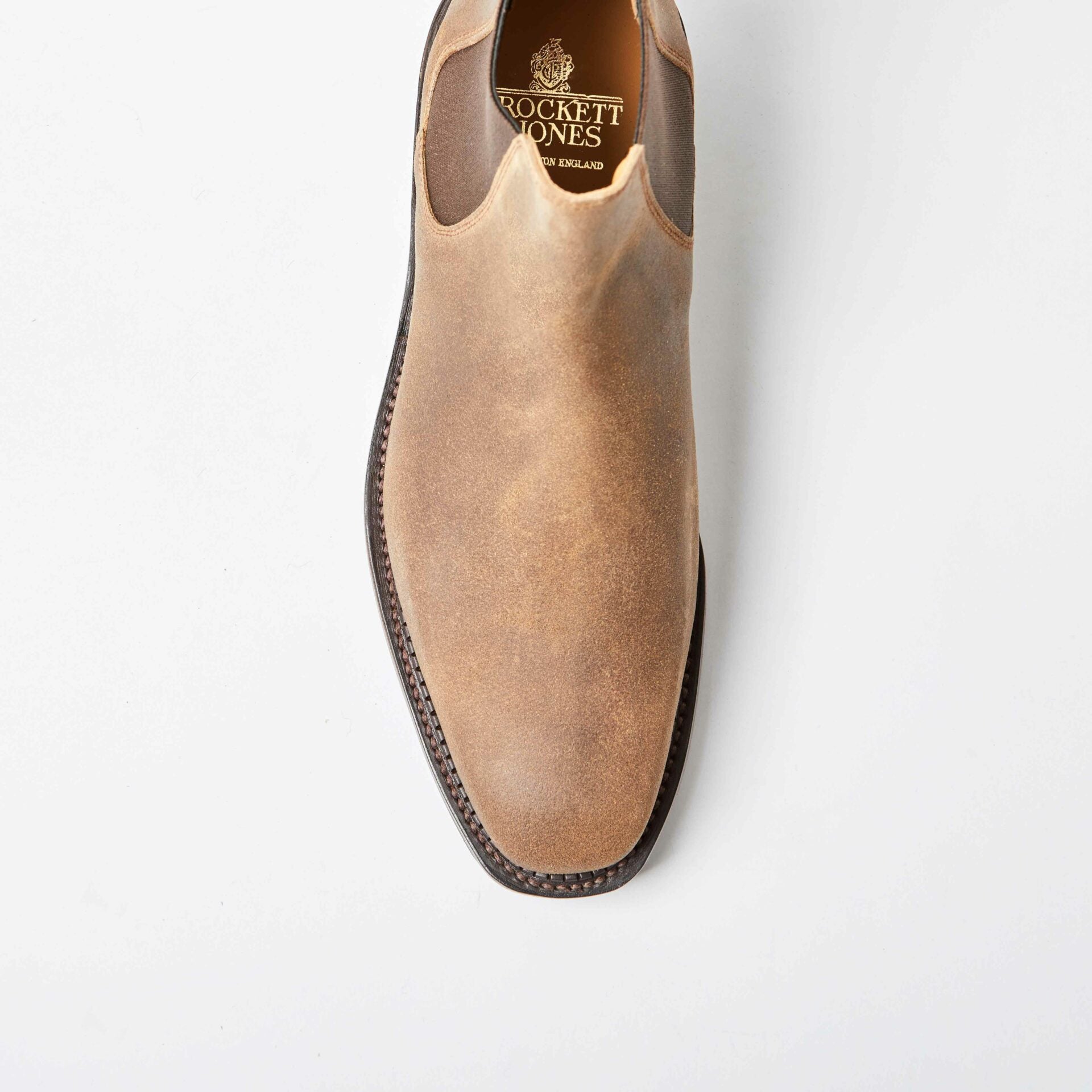 Crockett & Jones for Bowhill & Elliott - Chelsea 16 Natural Rough Out Suede