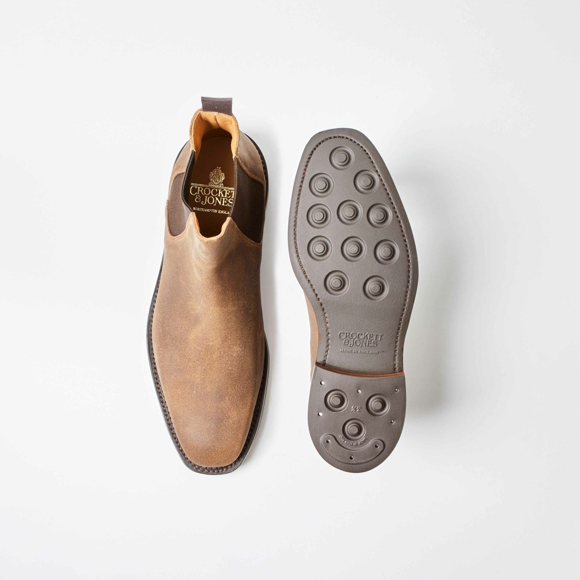 Crockett & Jones for Bowhill & Elliott - Chelsea 16 Natural Rough Out Suede