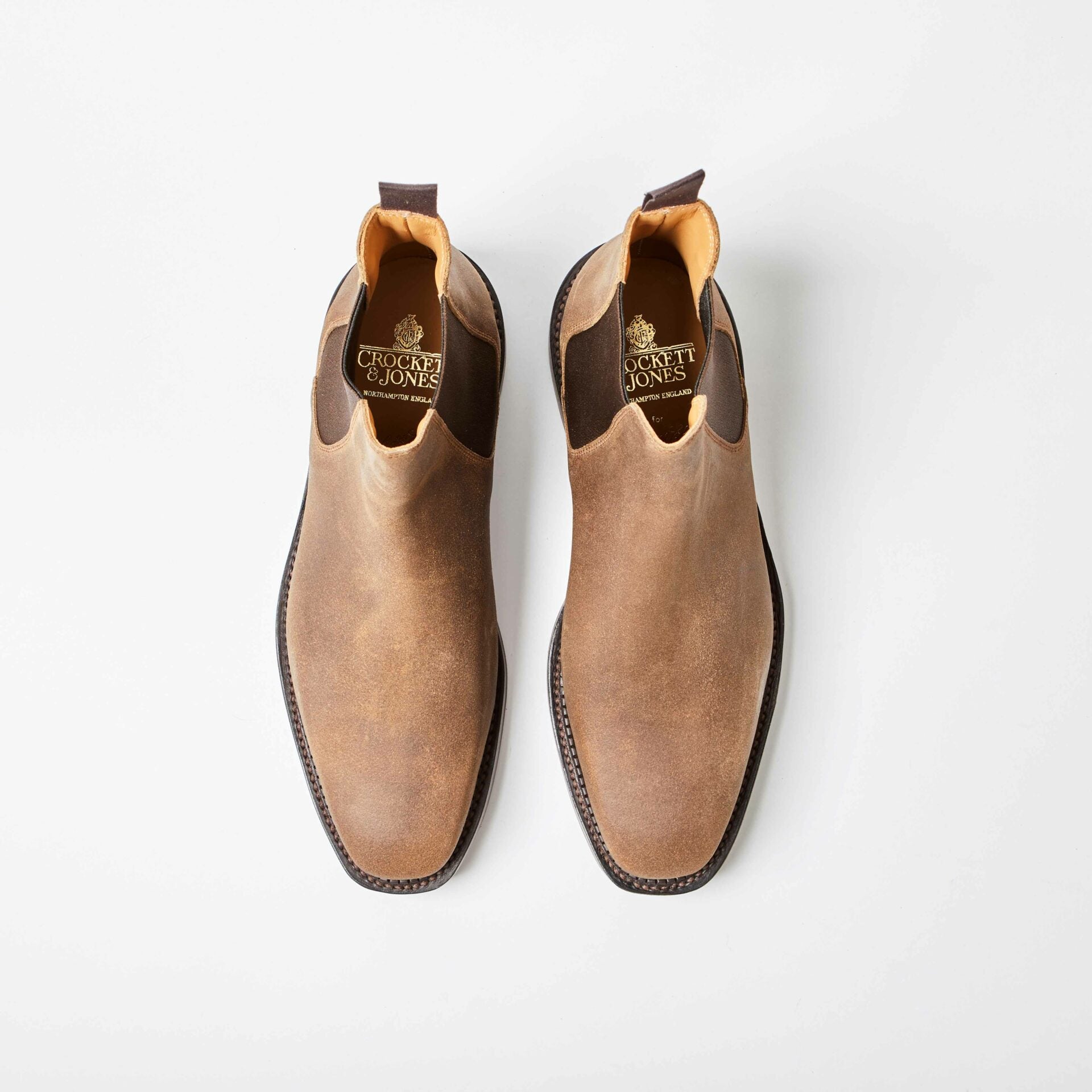 Crockett & Jones for Bowhill & Elliott - Chelsea 16 Natural Rough Out Suede