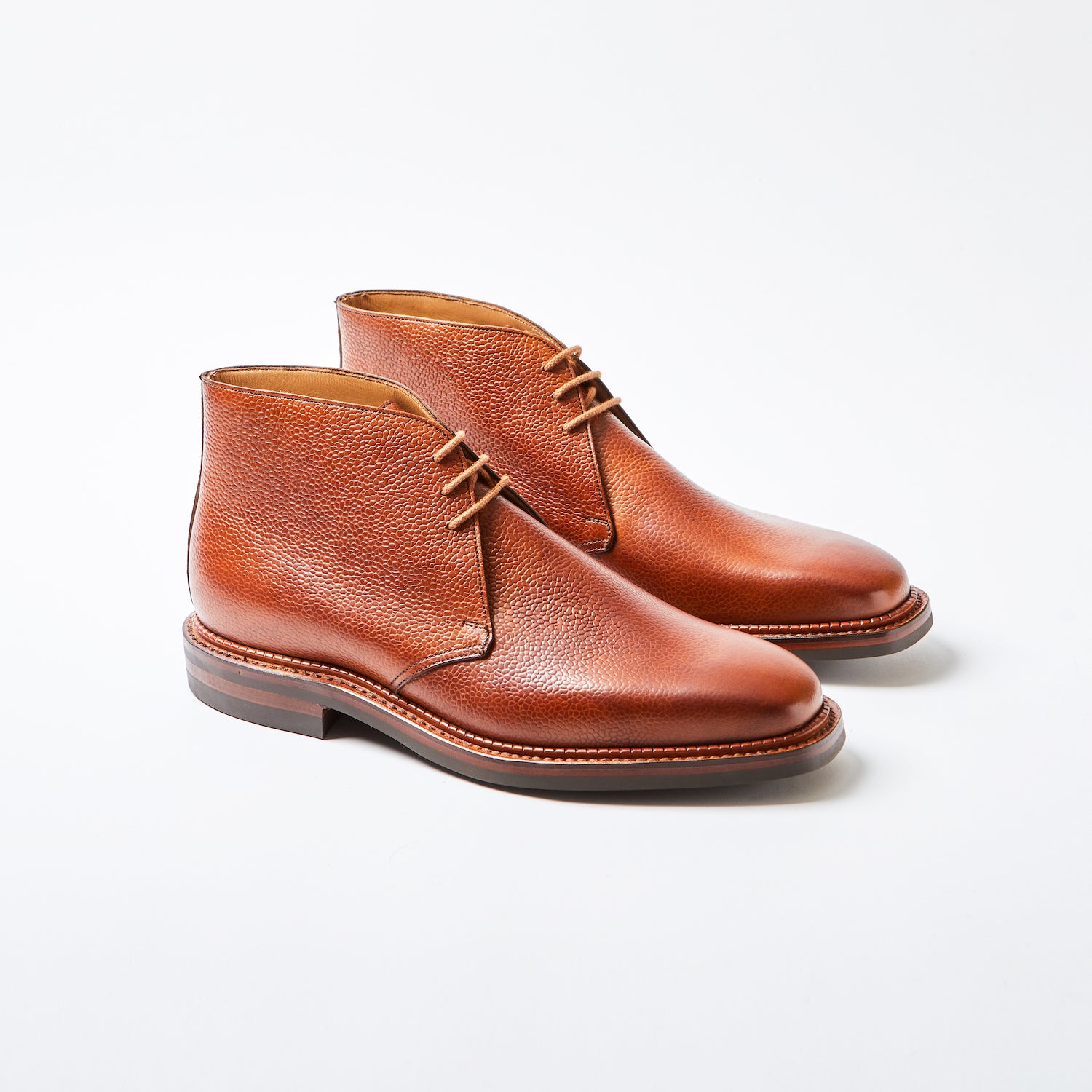Crockett & Jones for Bowhill & Elliott - Molton Tan Scotch Grain Chukka Boot