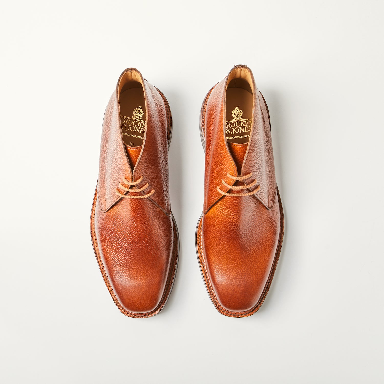 Crockett & Jones for Bowhill & Elliott - Molton Tan Scotch Grain Chukka Boot