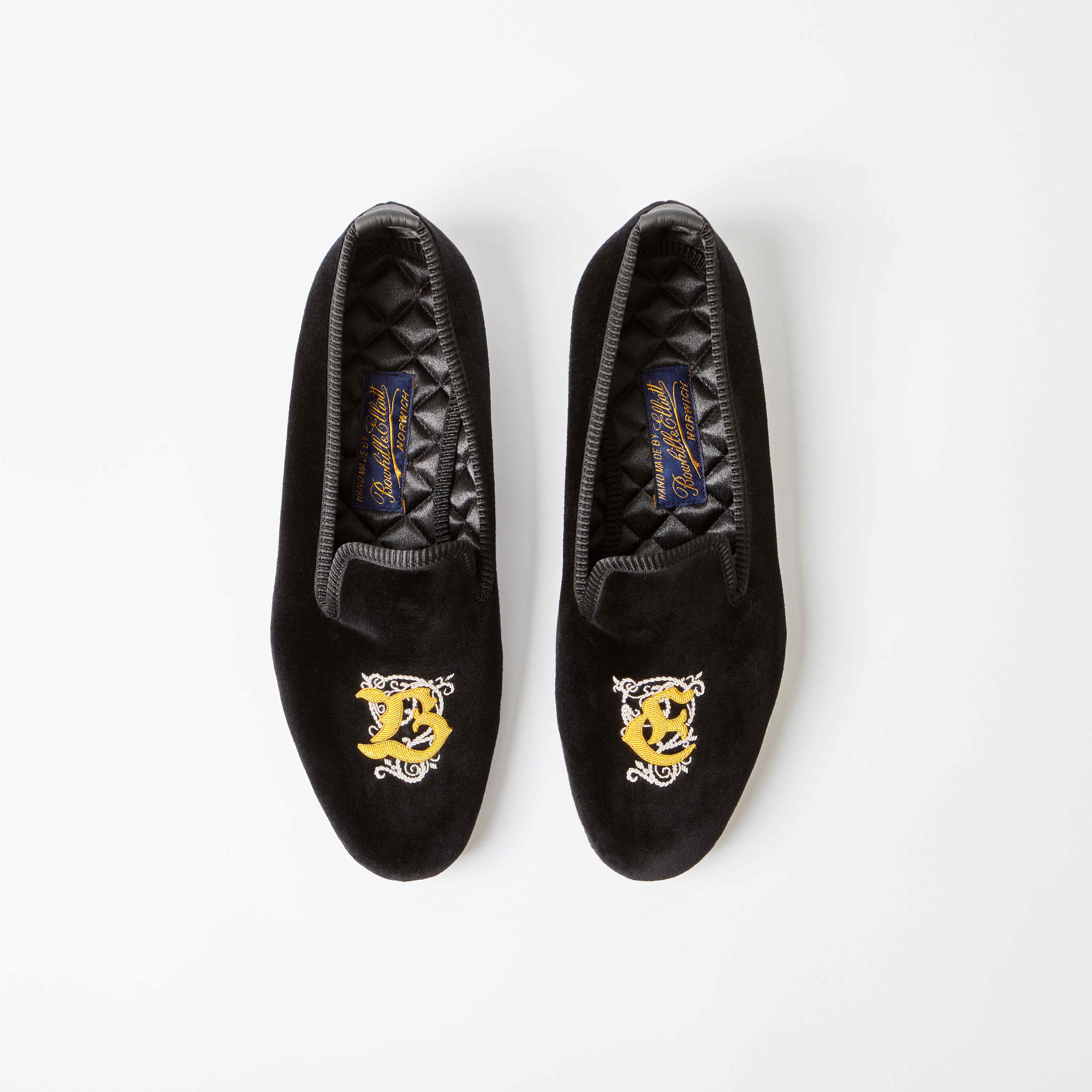 Women's Monogrammed Embroidered Slippers