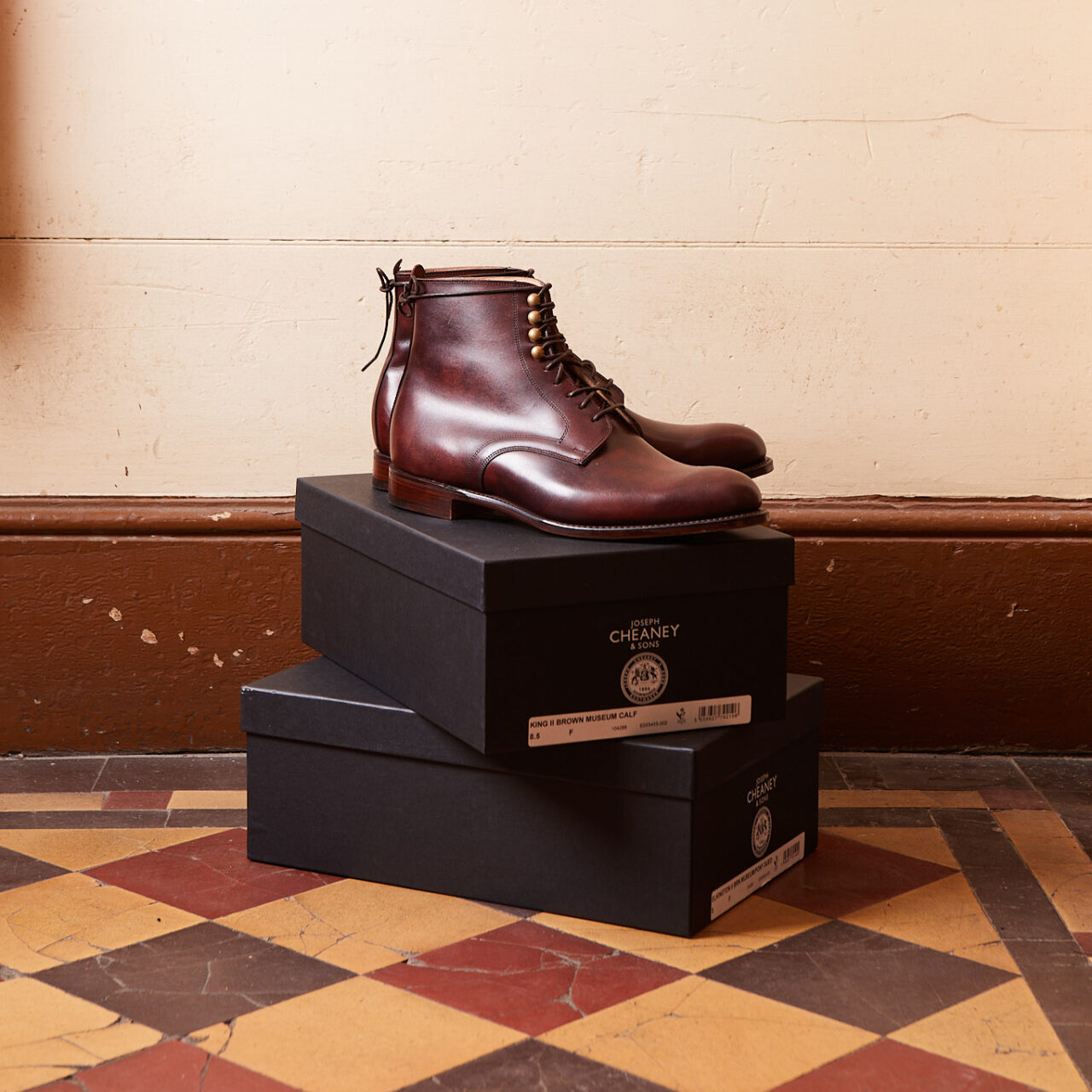 Cheaney for Bowhill & Elliott - Kings Brown Museum Calf Boot
