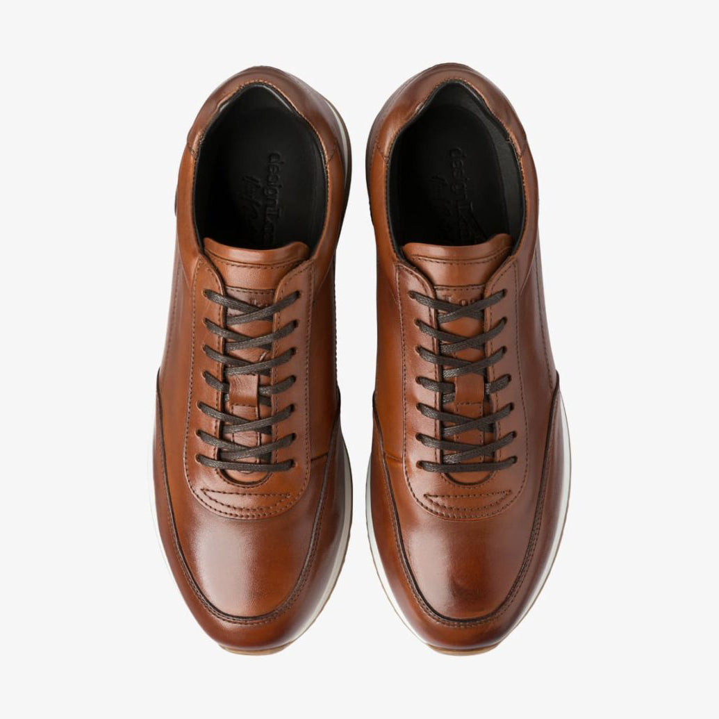 Bannister Cedar Calf Leather Trainers