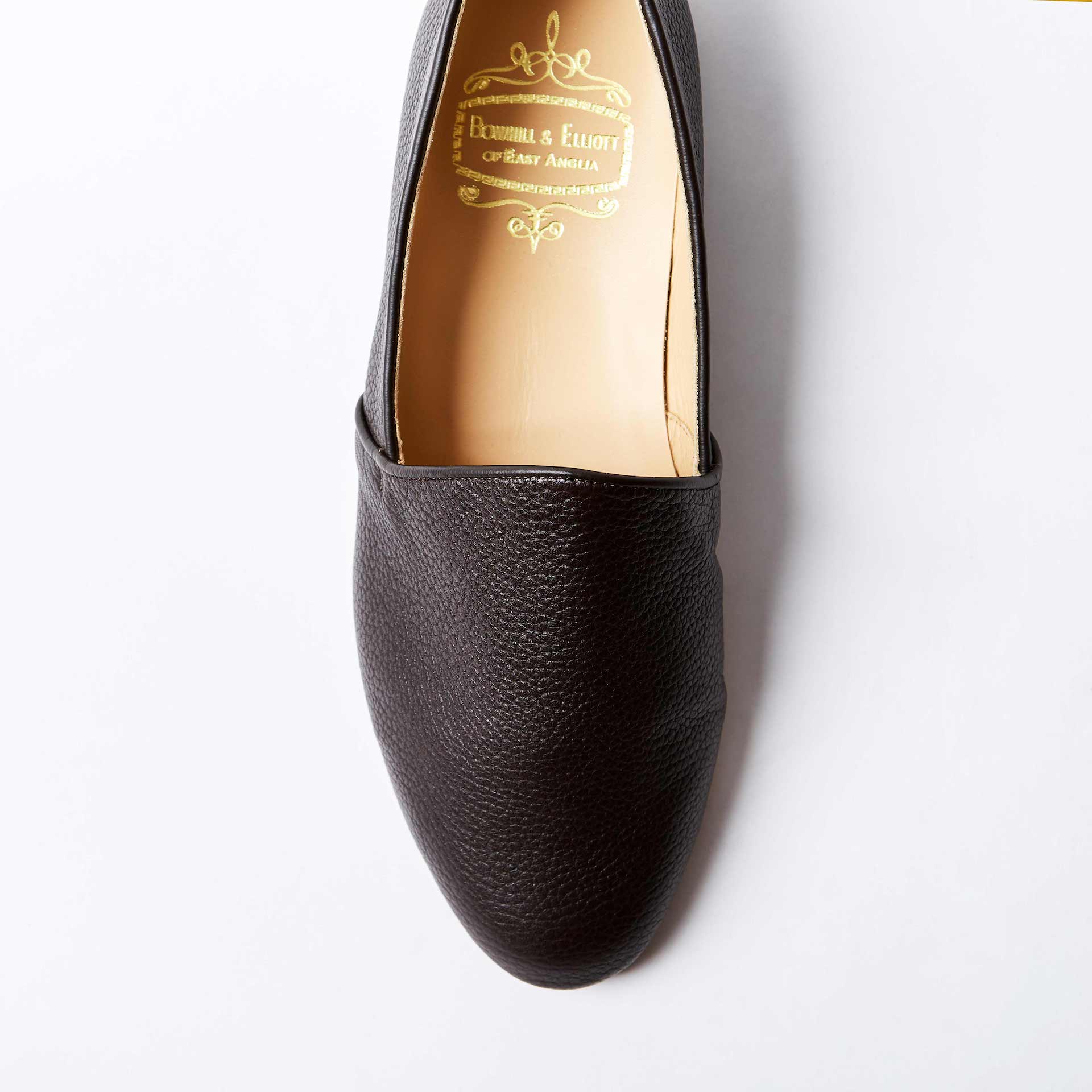 Mocha Deerskin Monk Slippers