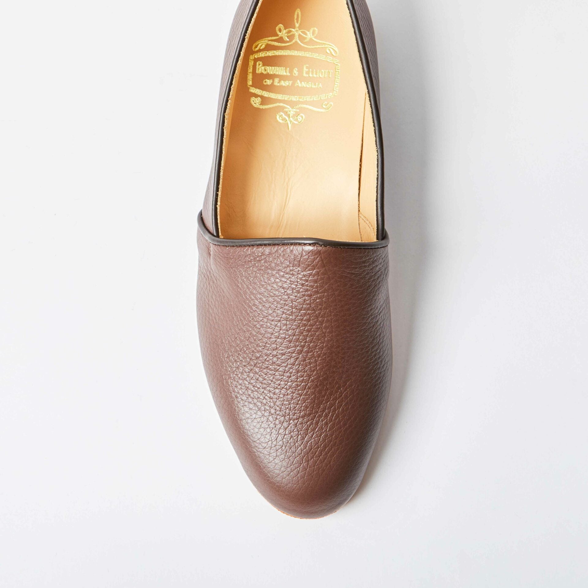 Cocoa Deerskin Monk Slippers