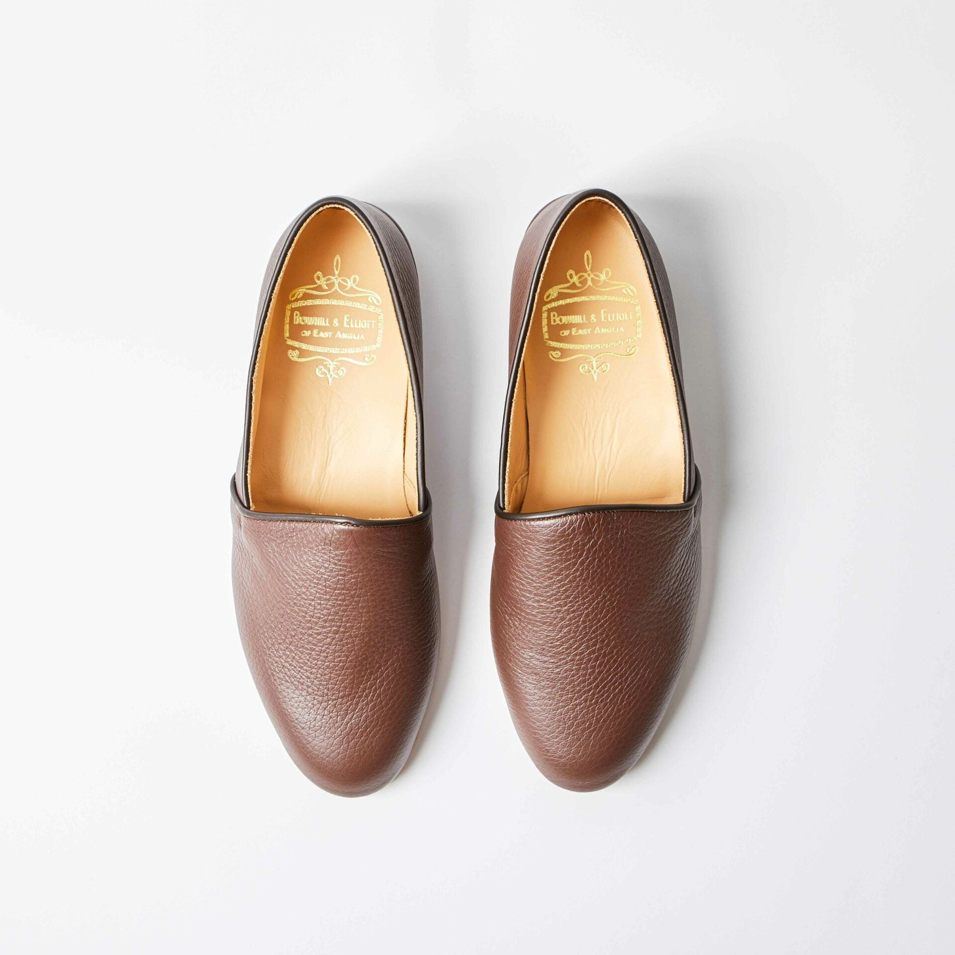 Cocoa Deerskin Monk Slippers