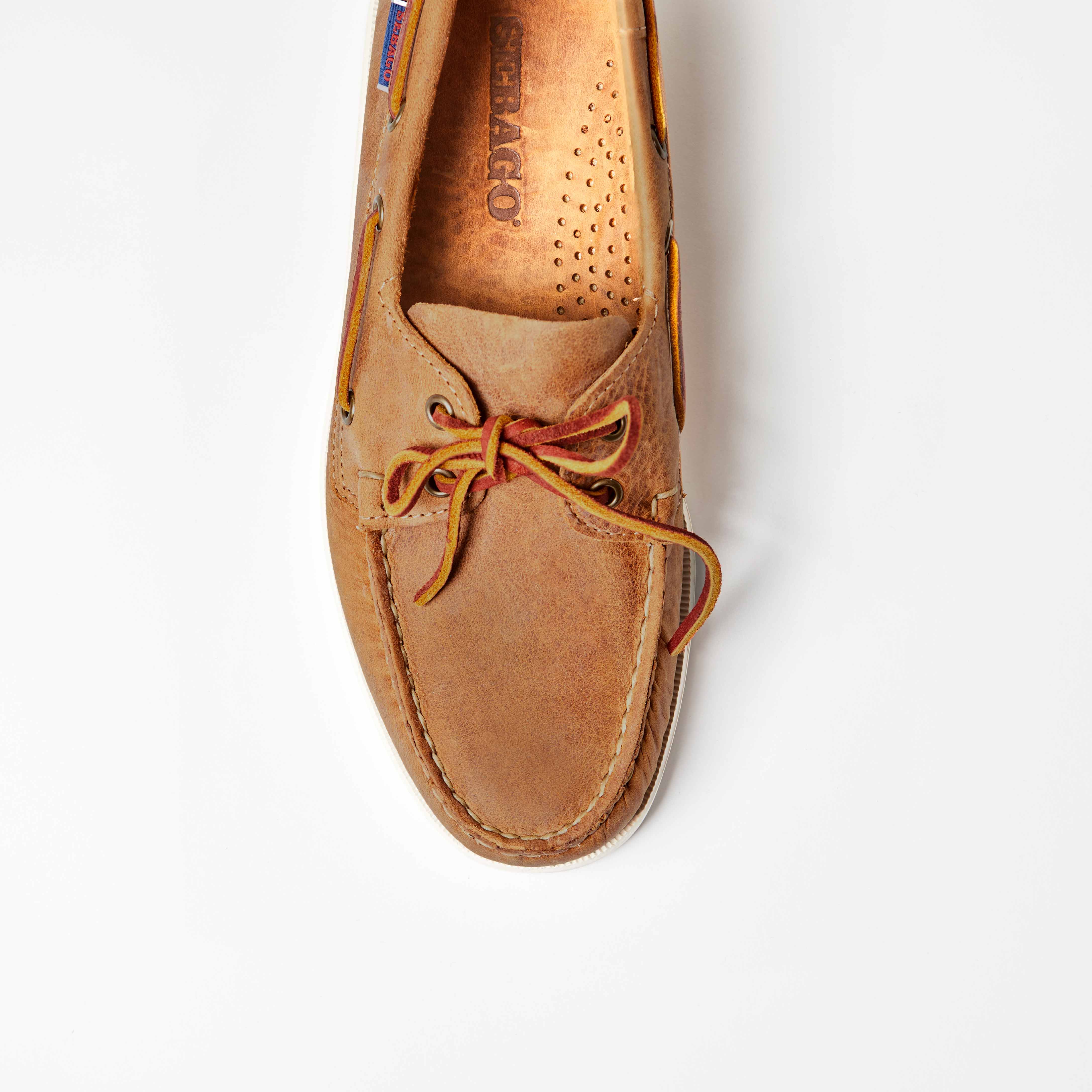 Dockside Portland Crazy Horse Womens Tan Deck Shoe