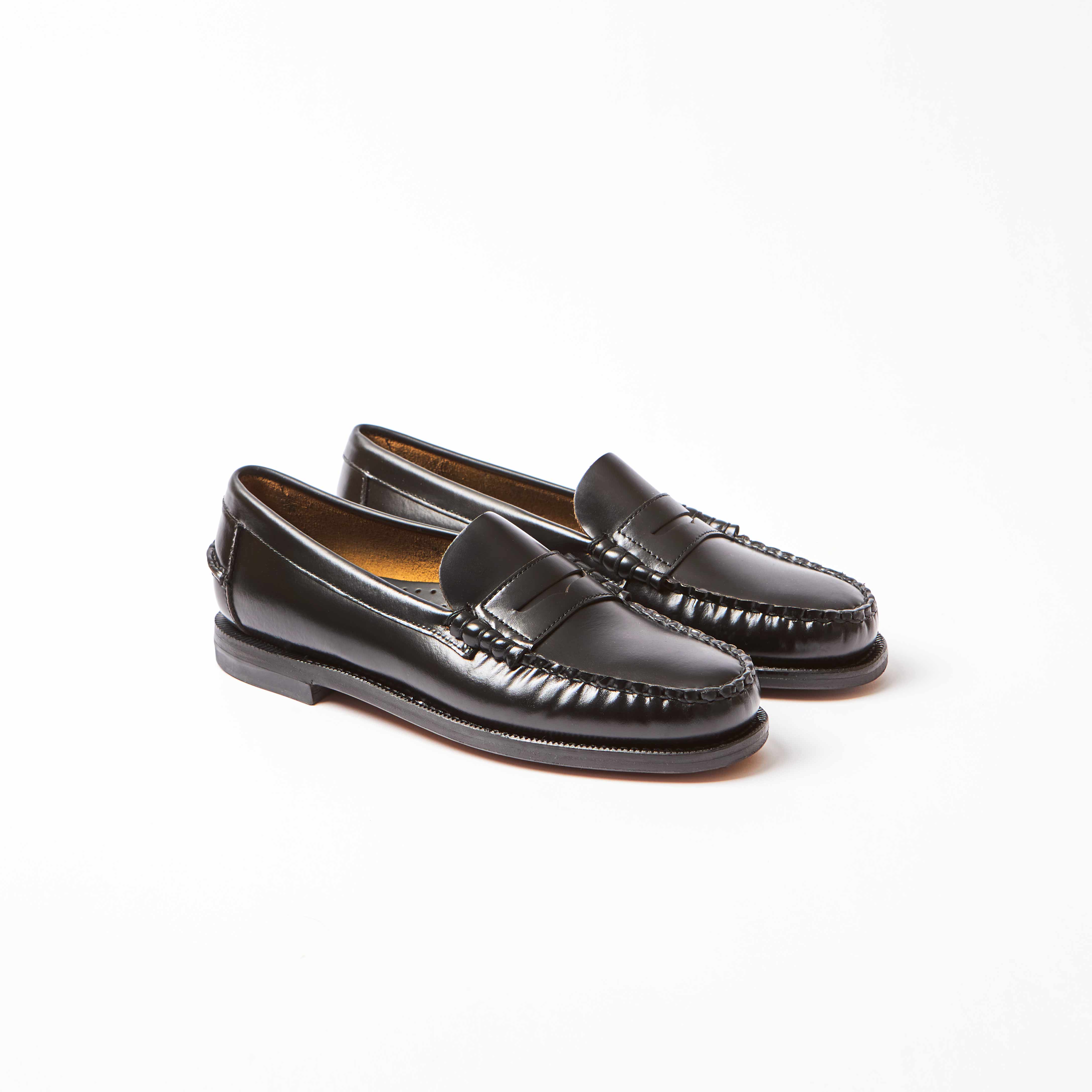 Citysides Womens Black Classic Dan Leather Loafer