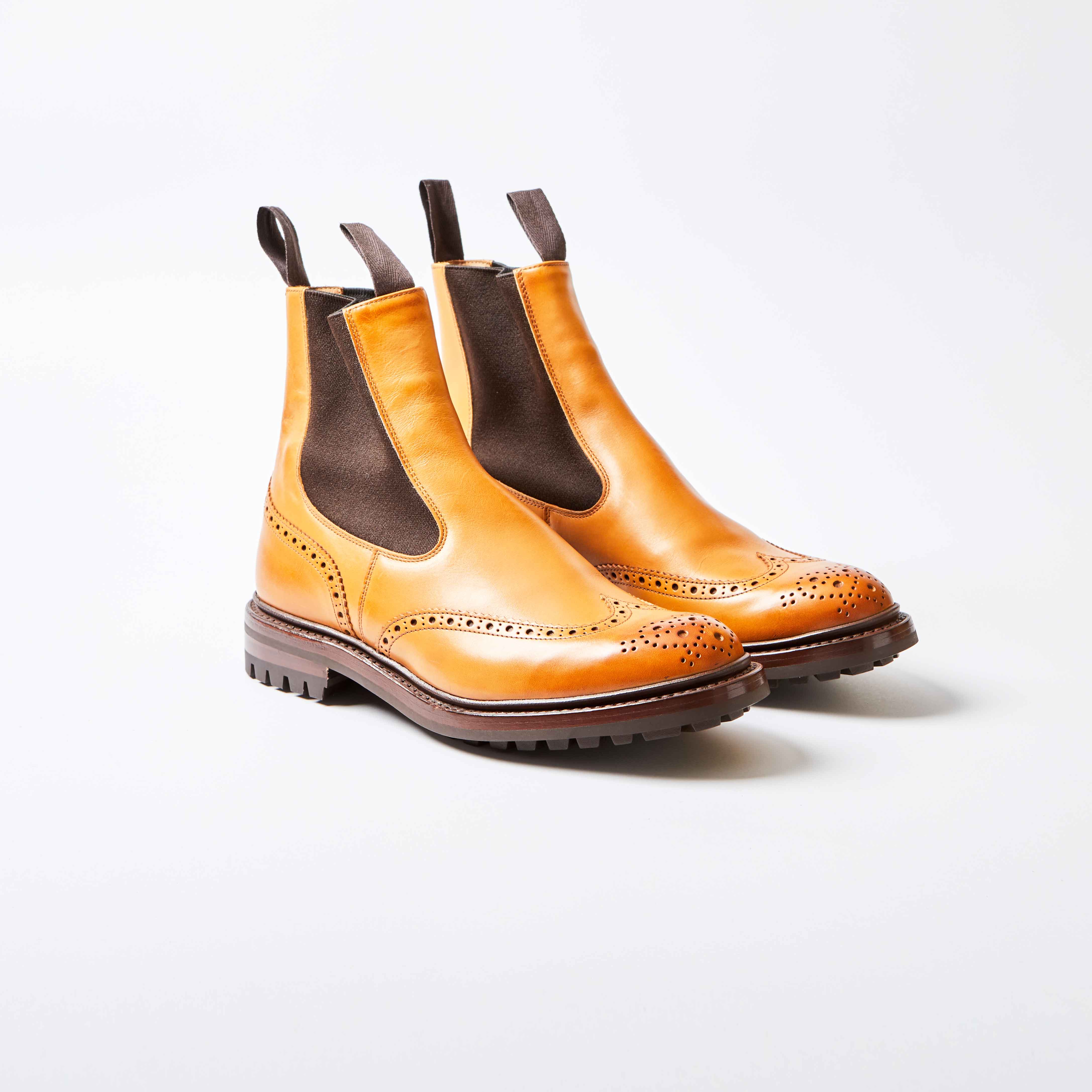 Henry 1001 Burnished Brown Elastic Brogue