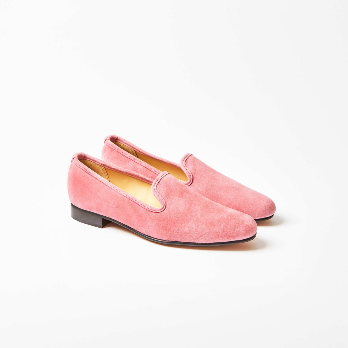 Pink Suede Albert Slippers | Bowhill and Elliott