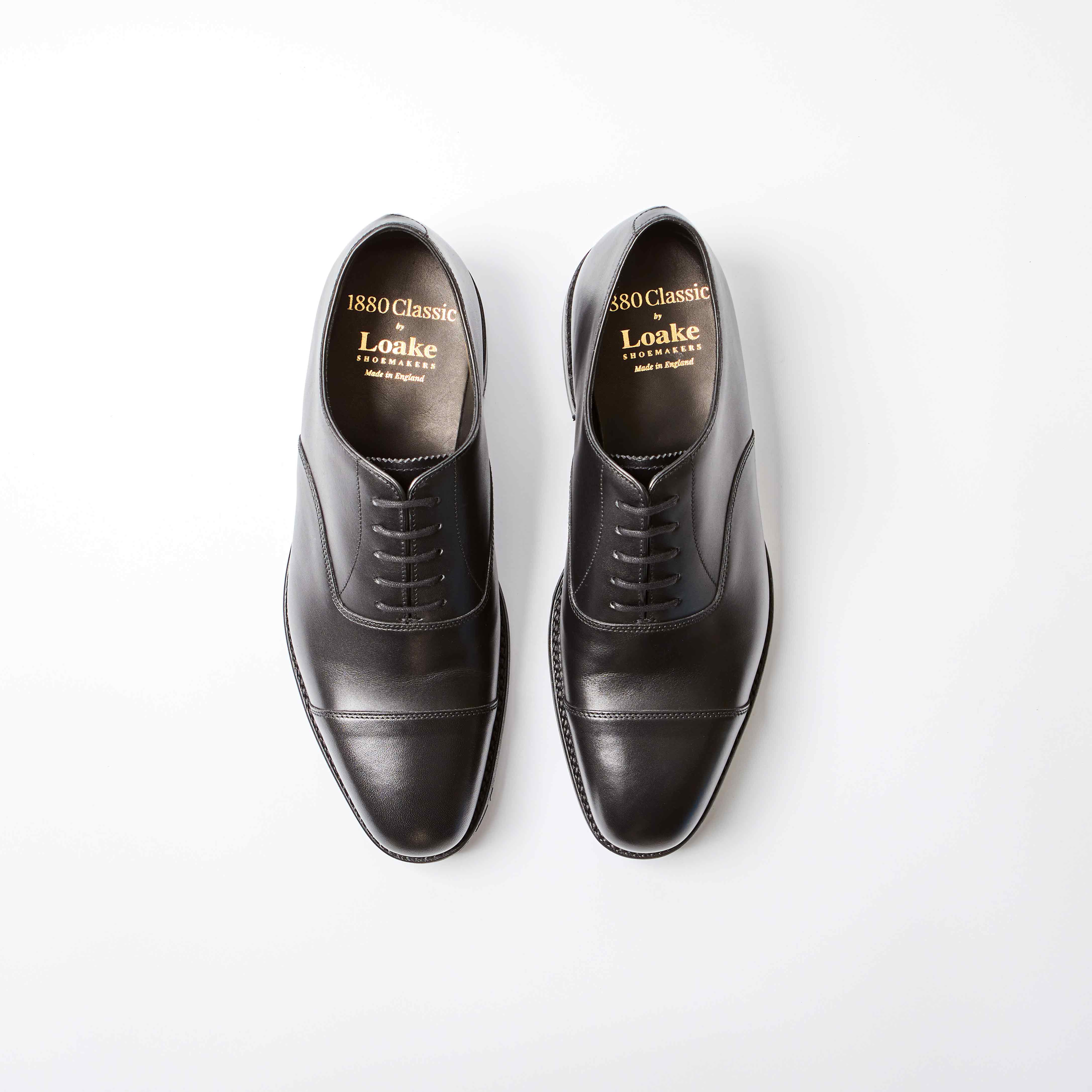 Aldwych - F Width - Black Calf Leather Oxford with Rubber Sole