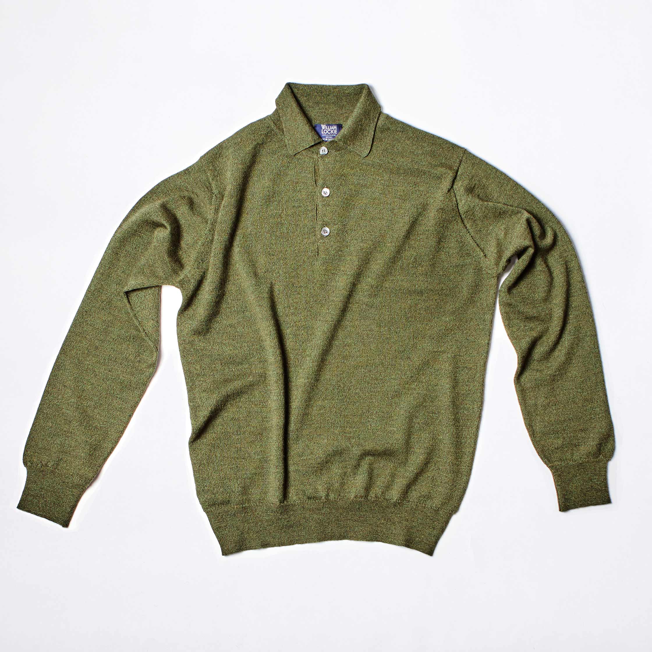 The Merino Polo in Green