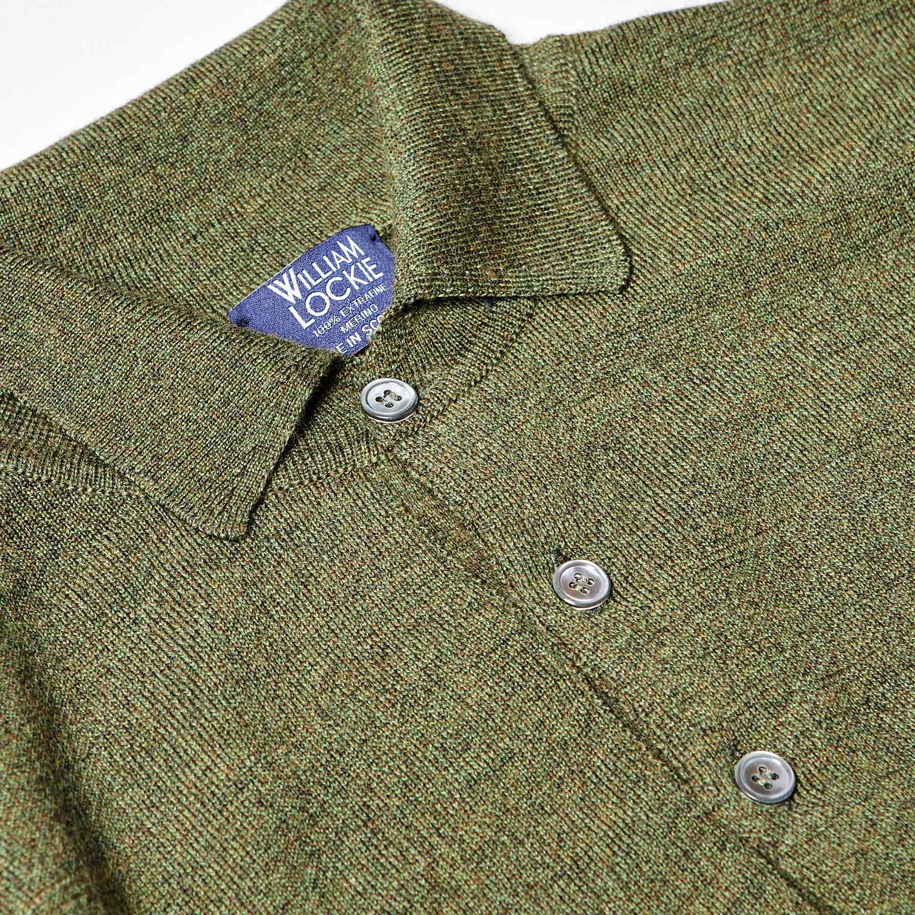 The Merino Polo in Green