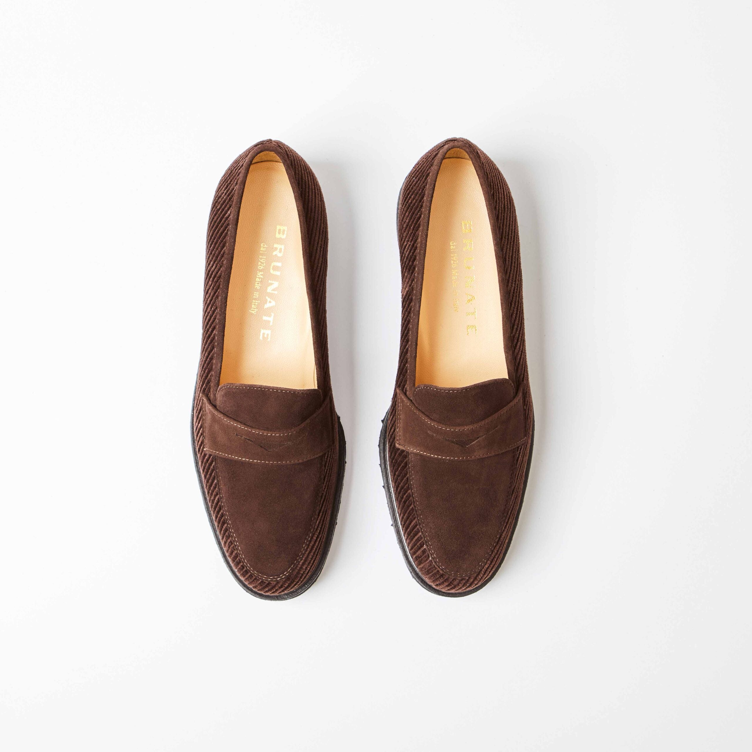 Forli Dark Brown Corduroy Suede Penny Loafer