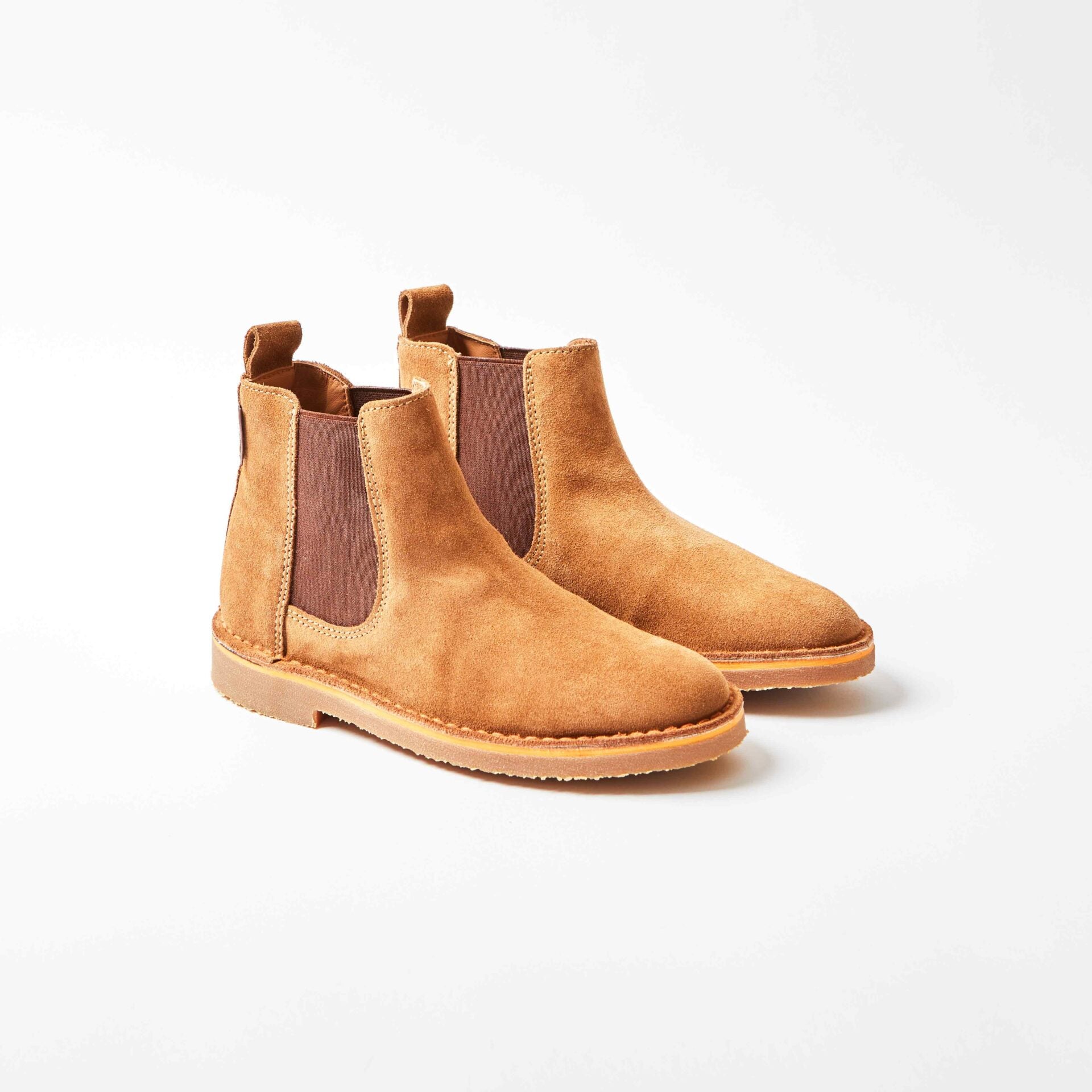 Rambla Tan Suede Chelsea Boot