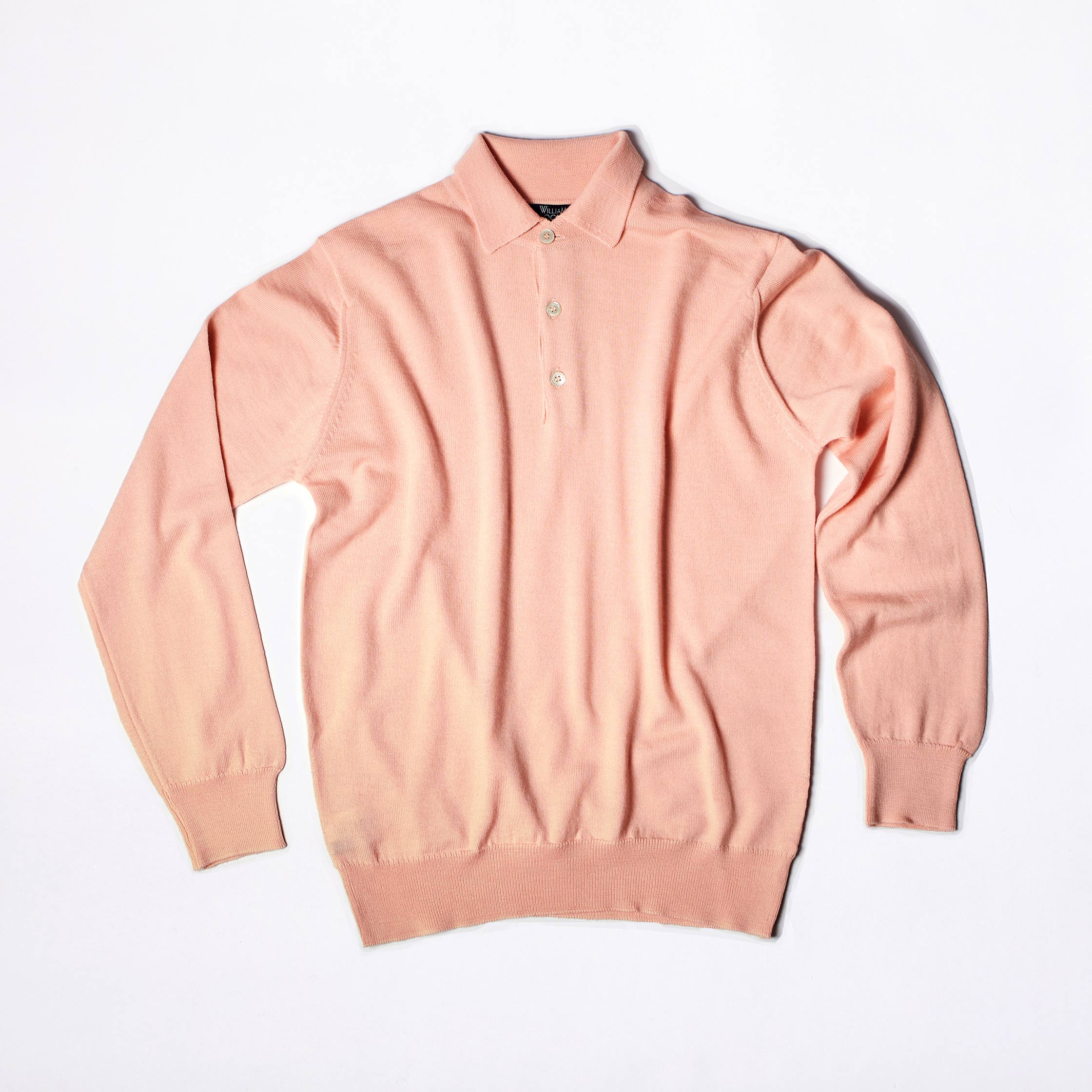The Merino Polo in Pink