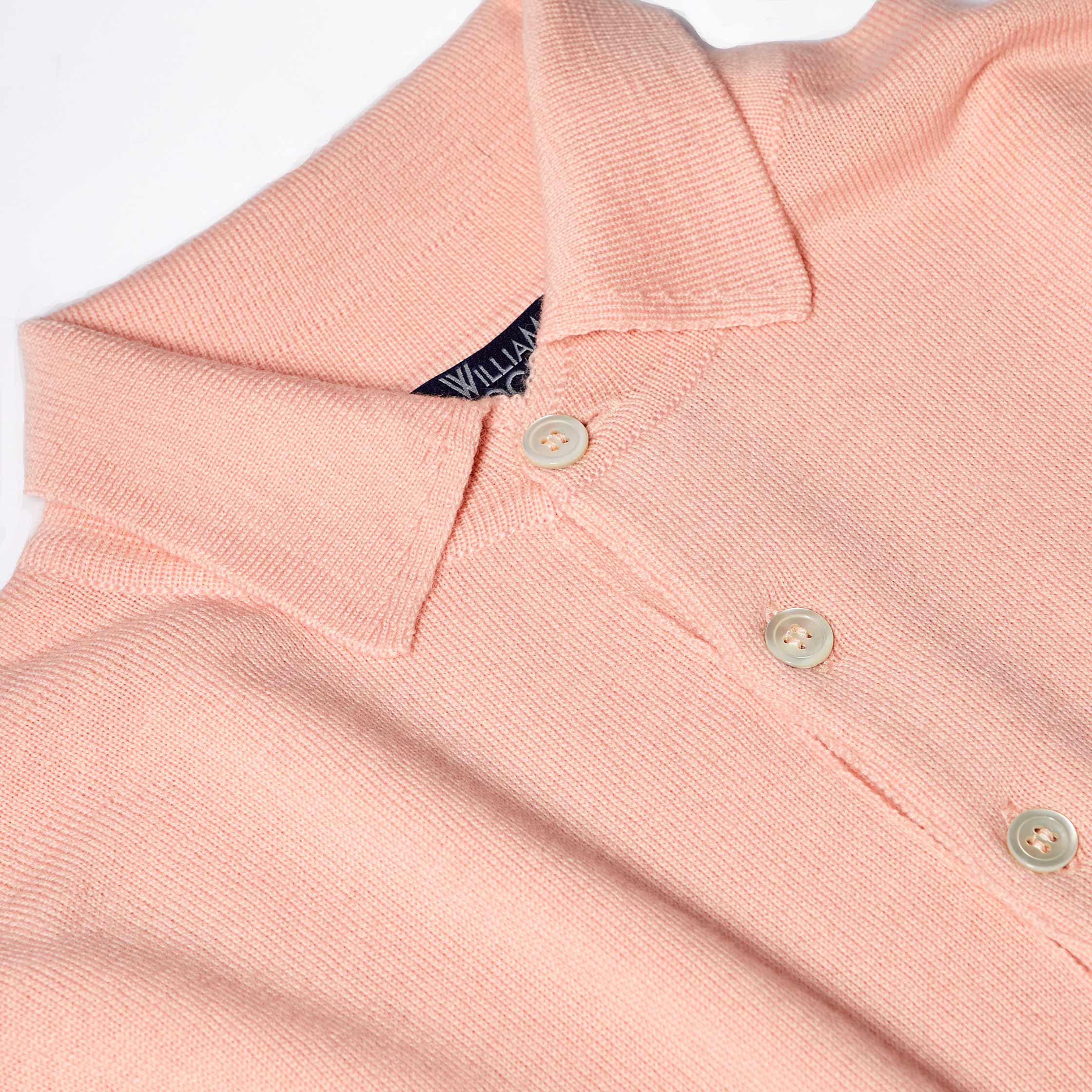 The Merino Polo in Pink
