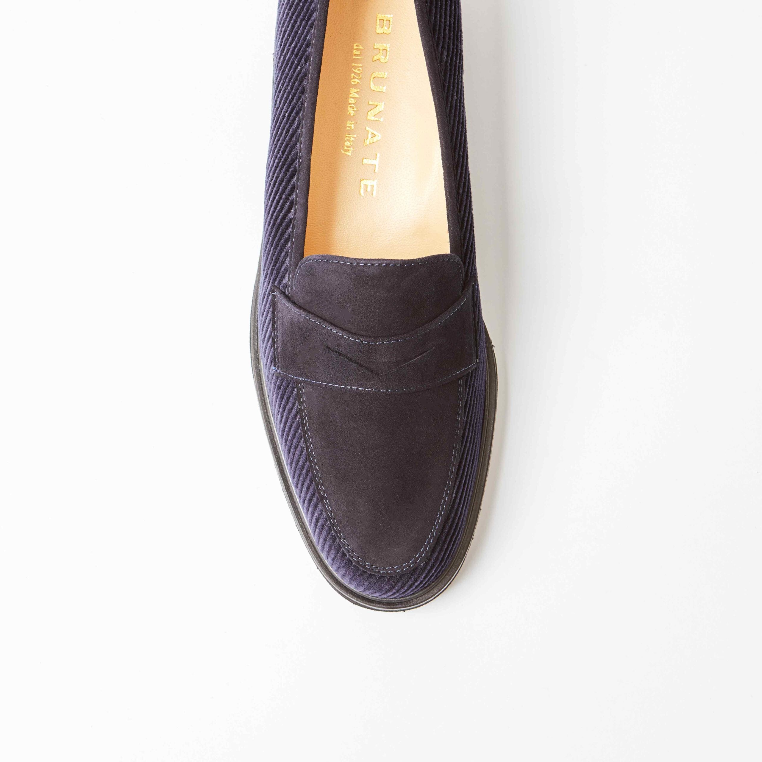 Forli Navy Corduroy Suede Penny Loafer