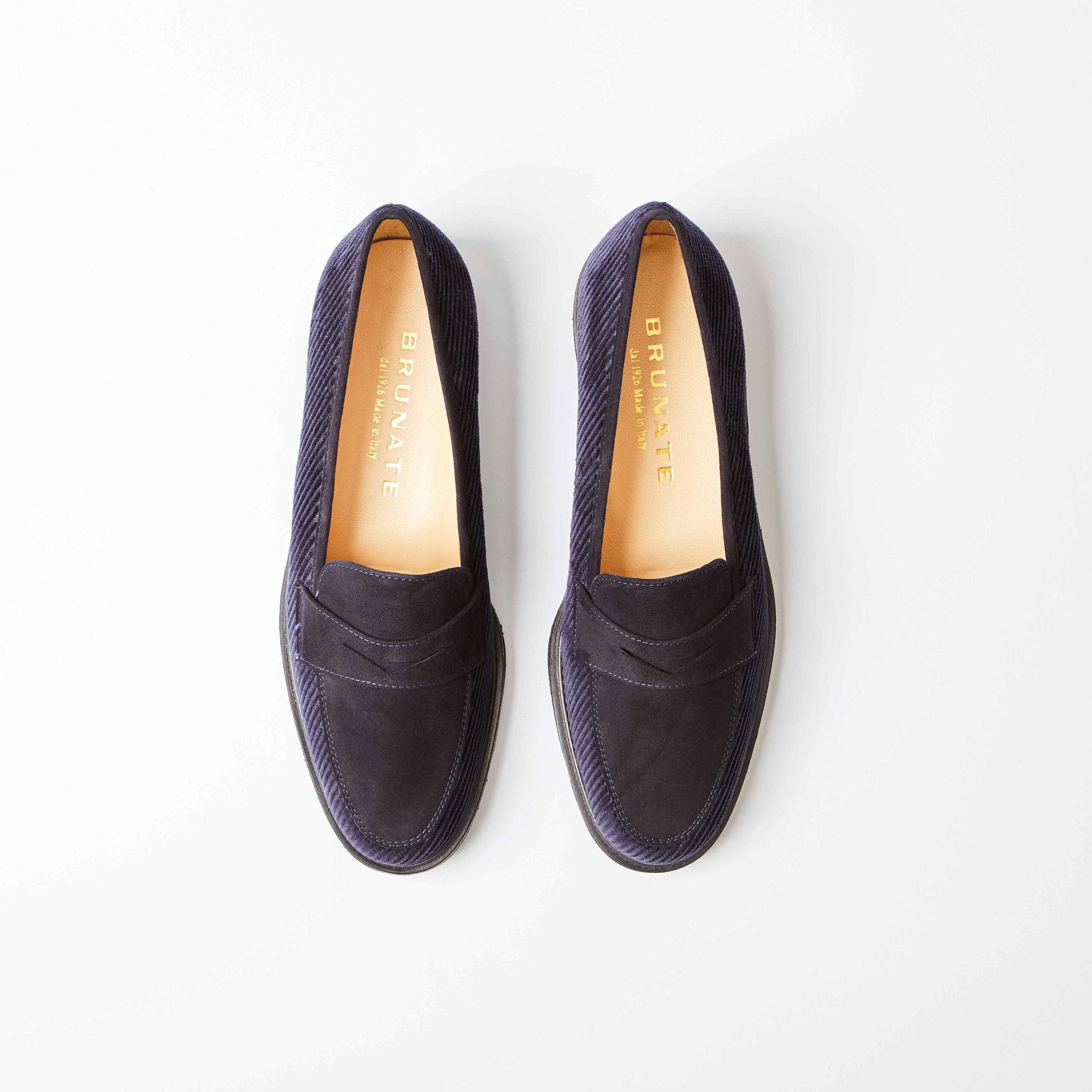 Forli Navy Corduroy Suede Penny Loafer
