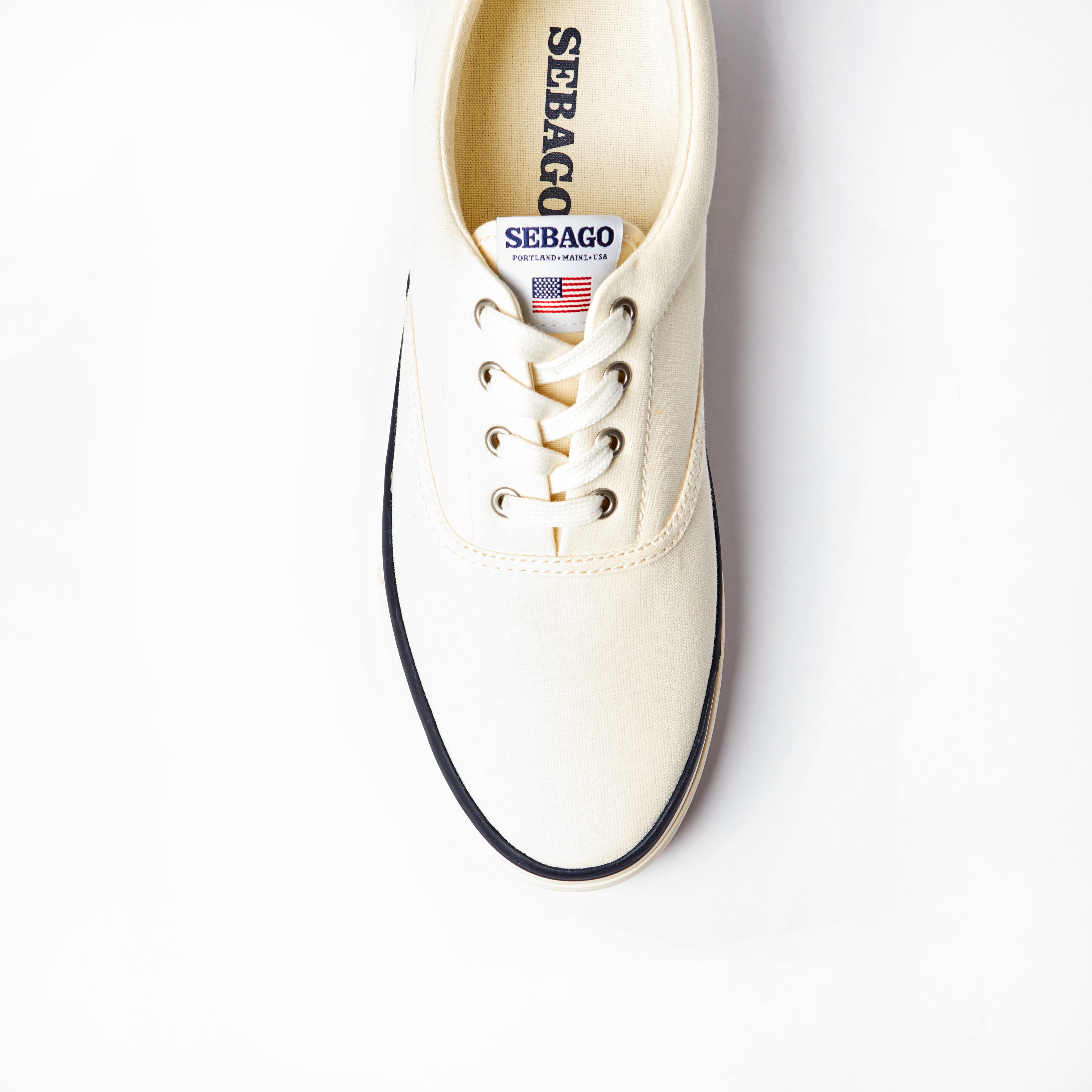 Sebago Hurricane Deck Trainer in Ecru