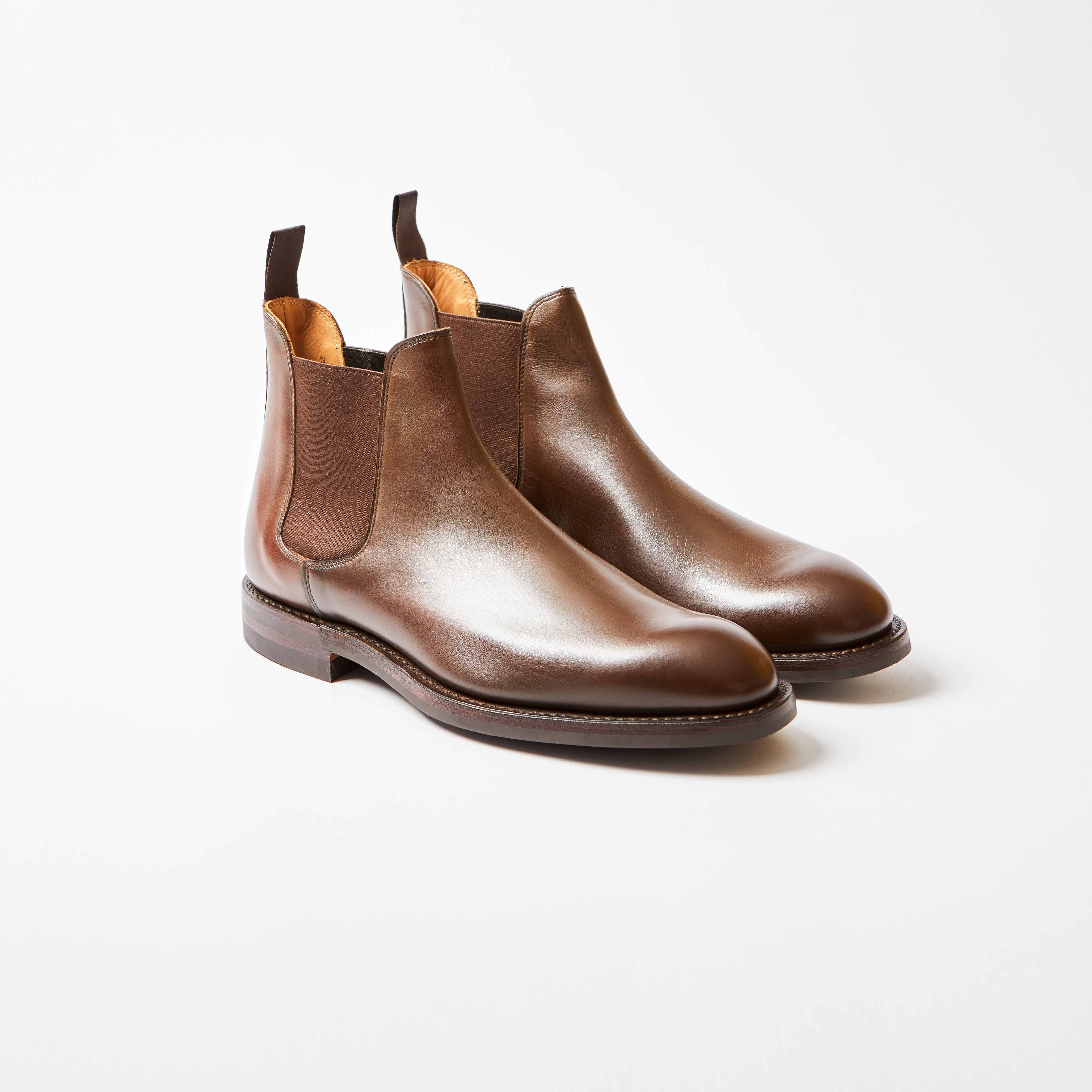 CROCKETT&JONES CHERTSEY 7.5Eダークブラウン Chelsea 5 Dark Brown Wax Calf | Bowhill and Elliott