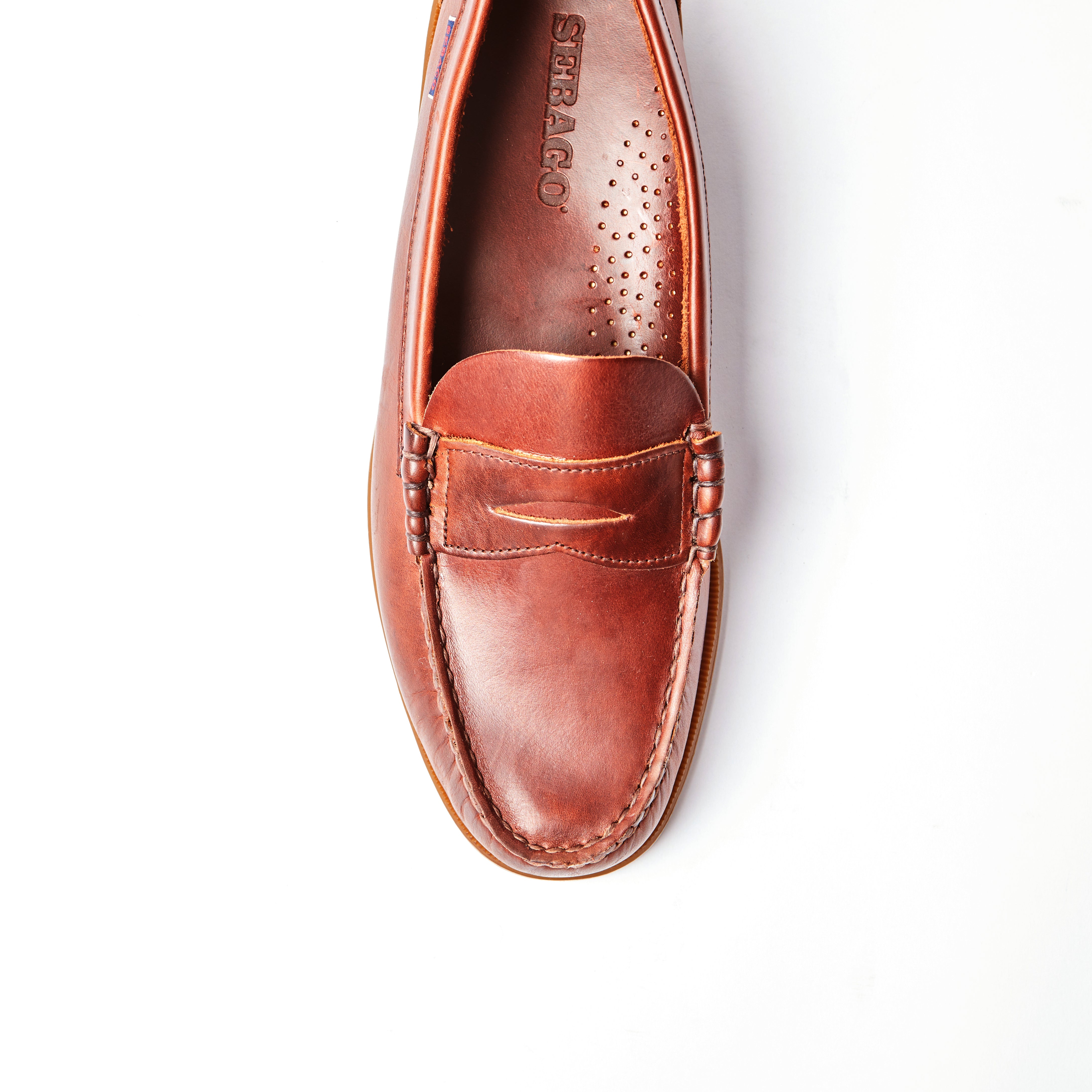Dolphin Loafer in Waxed Brown Gum