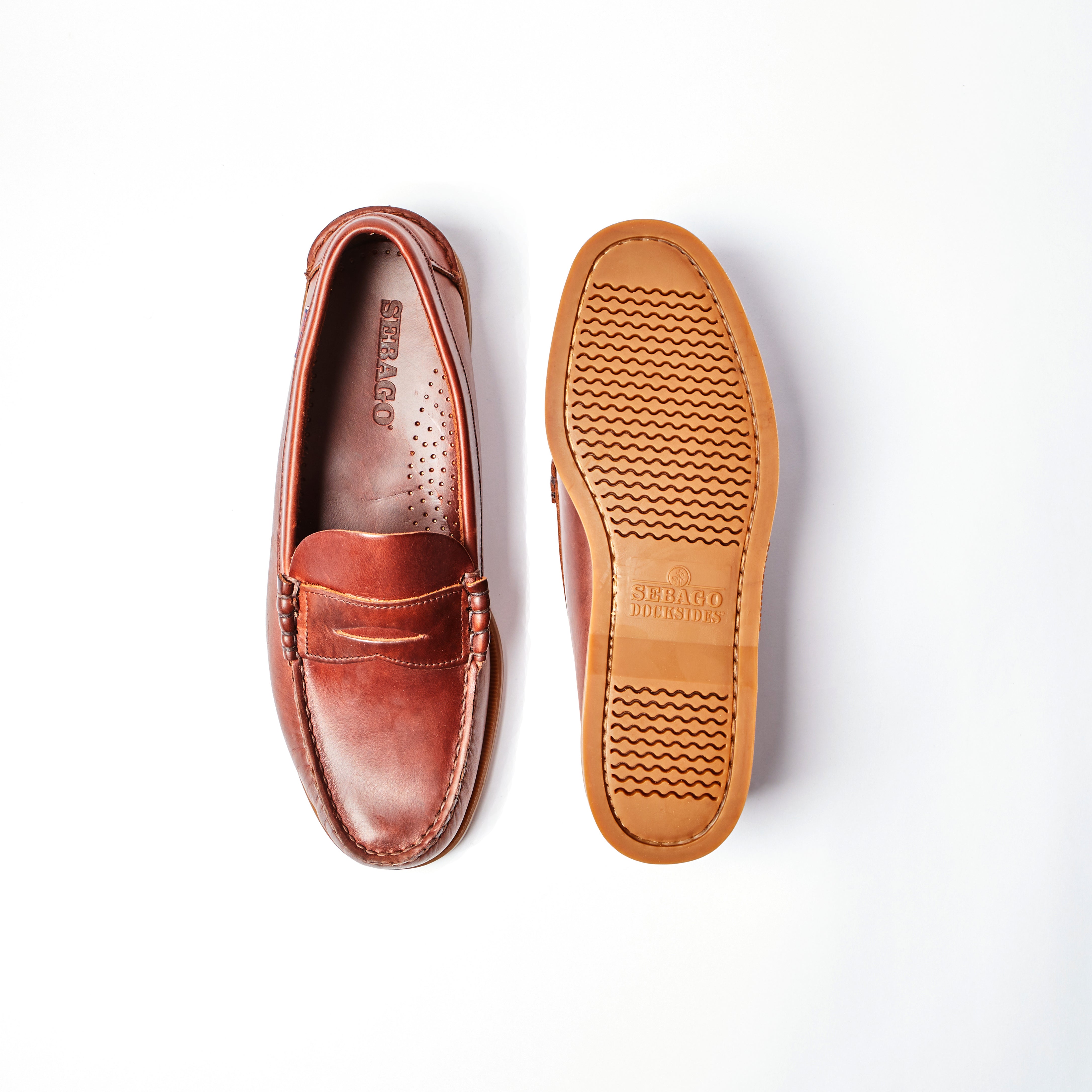 Dolphin Loafer in Waxed Brown Gum