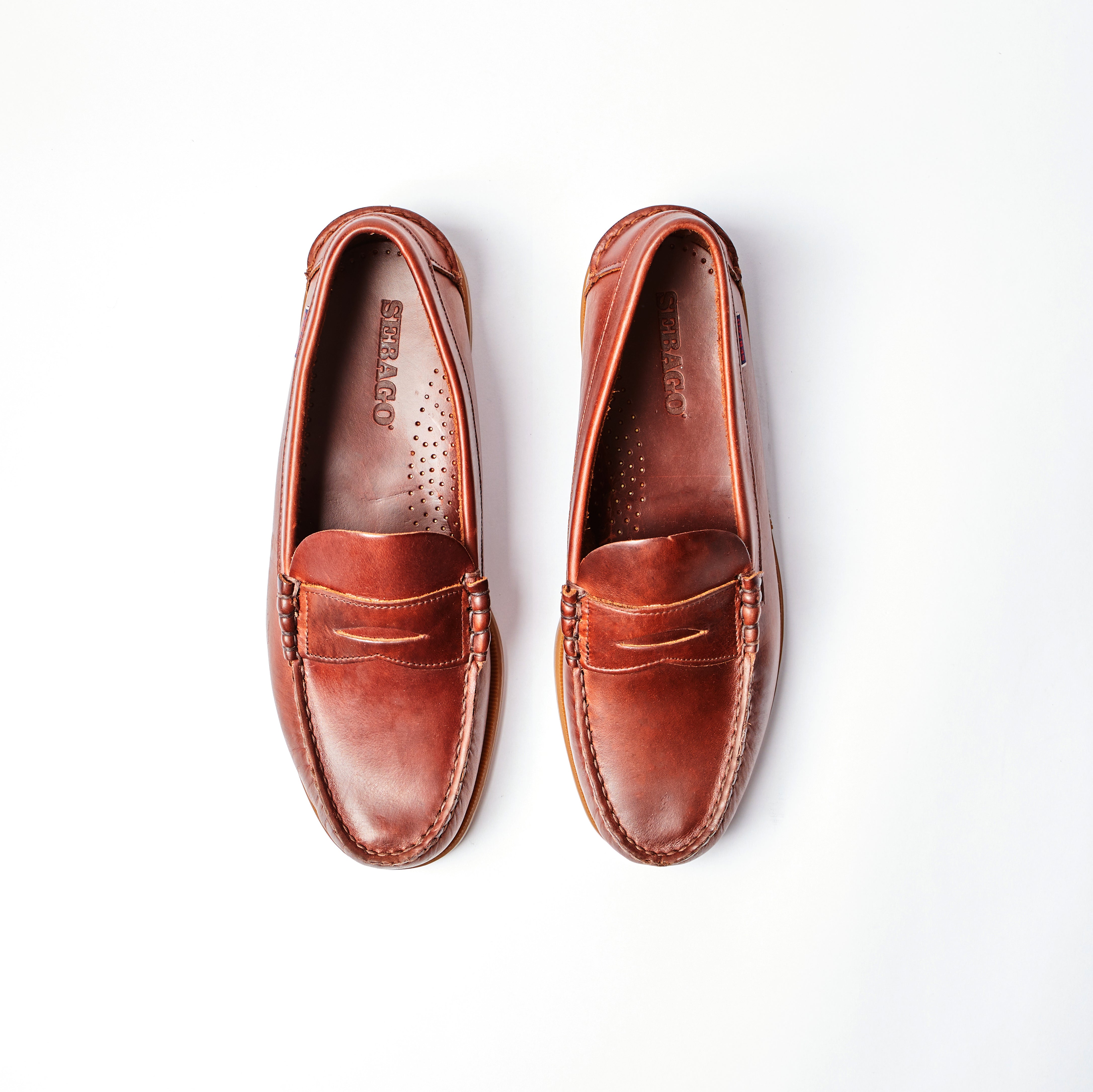 Dolphin Loafer in Waxed Brown Gum