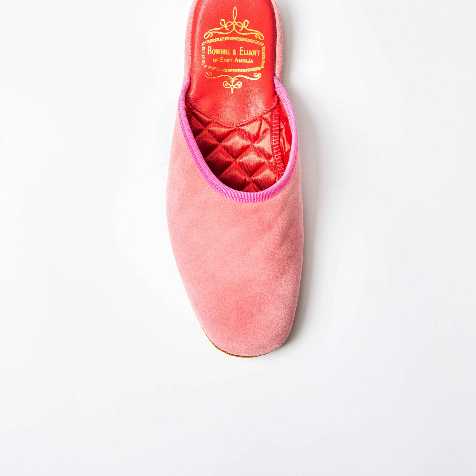 Pink Suede Mule Slipper