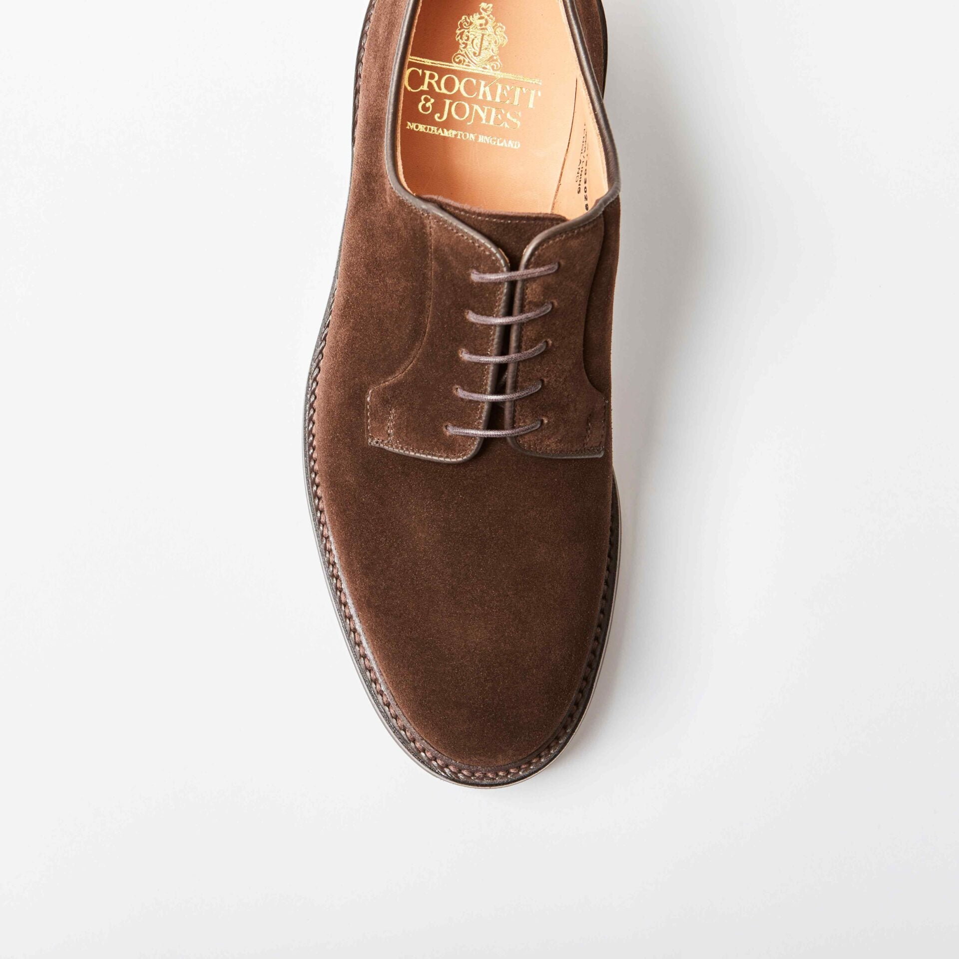 Lanark 3 Dark Brown Suede Derby
