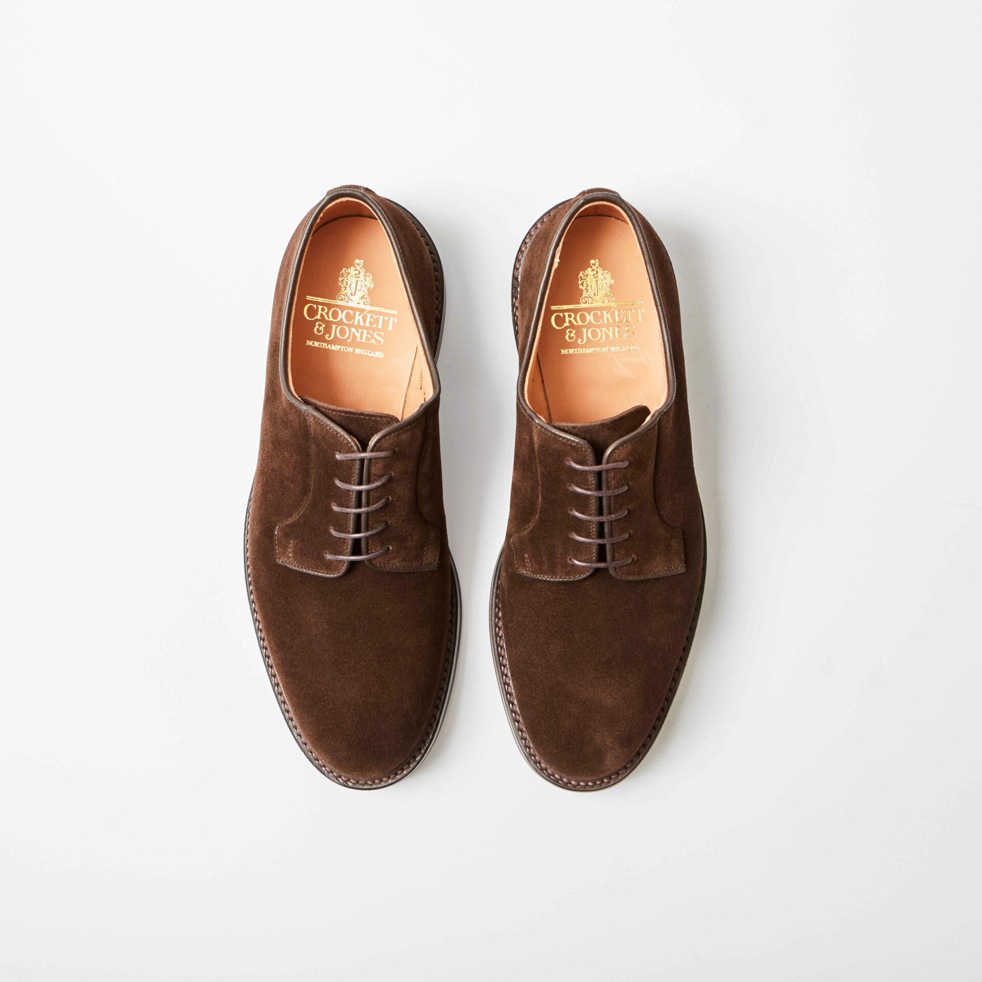 Lanark 3 Dark Brown Suede Derby
