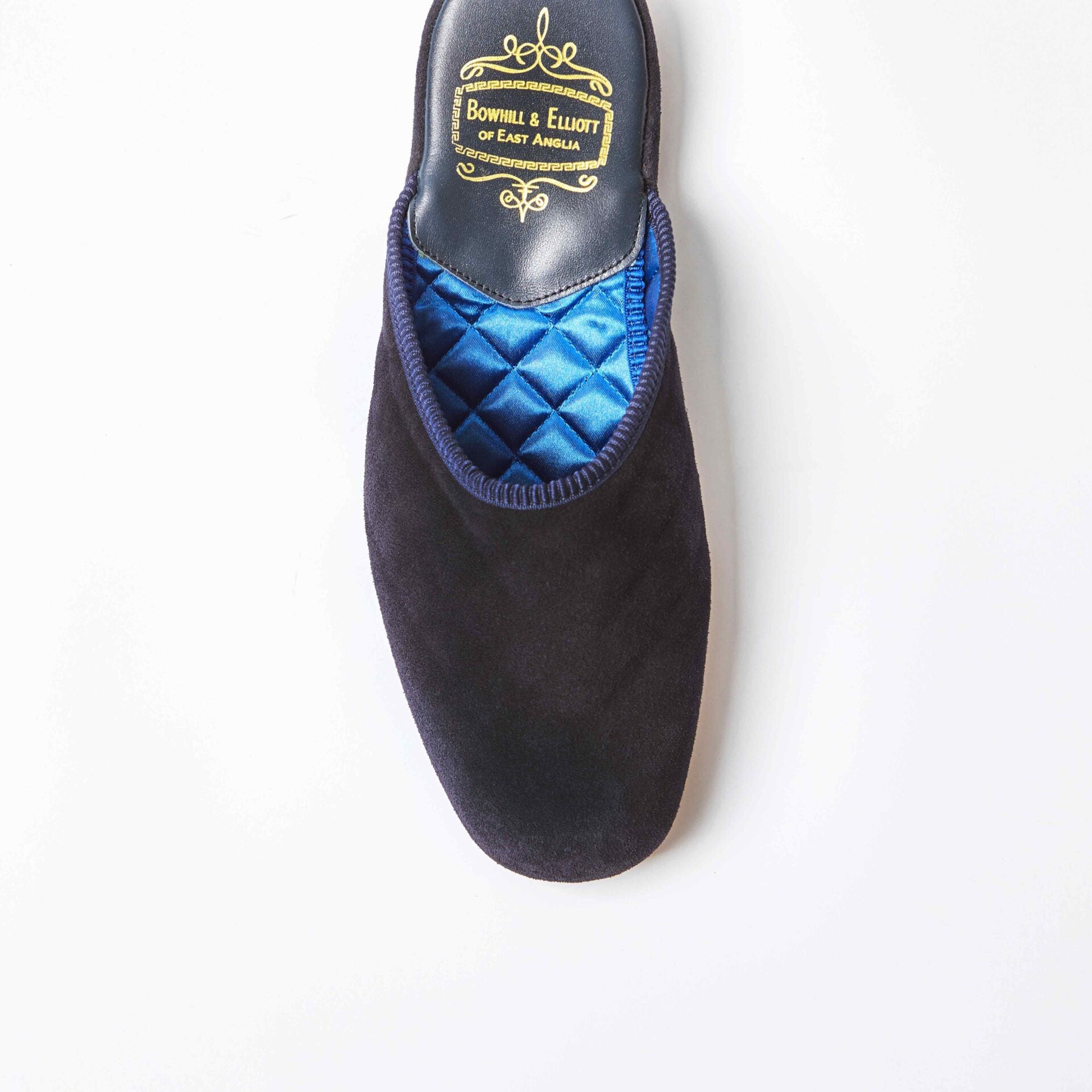 Navy Suede Mule Slipper