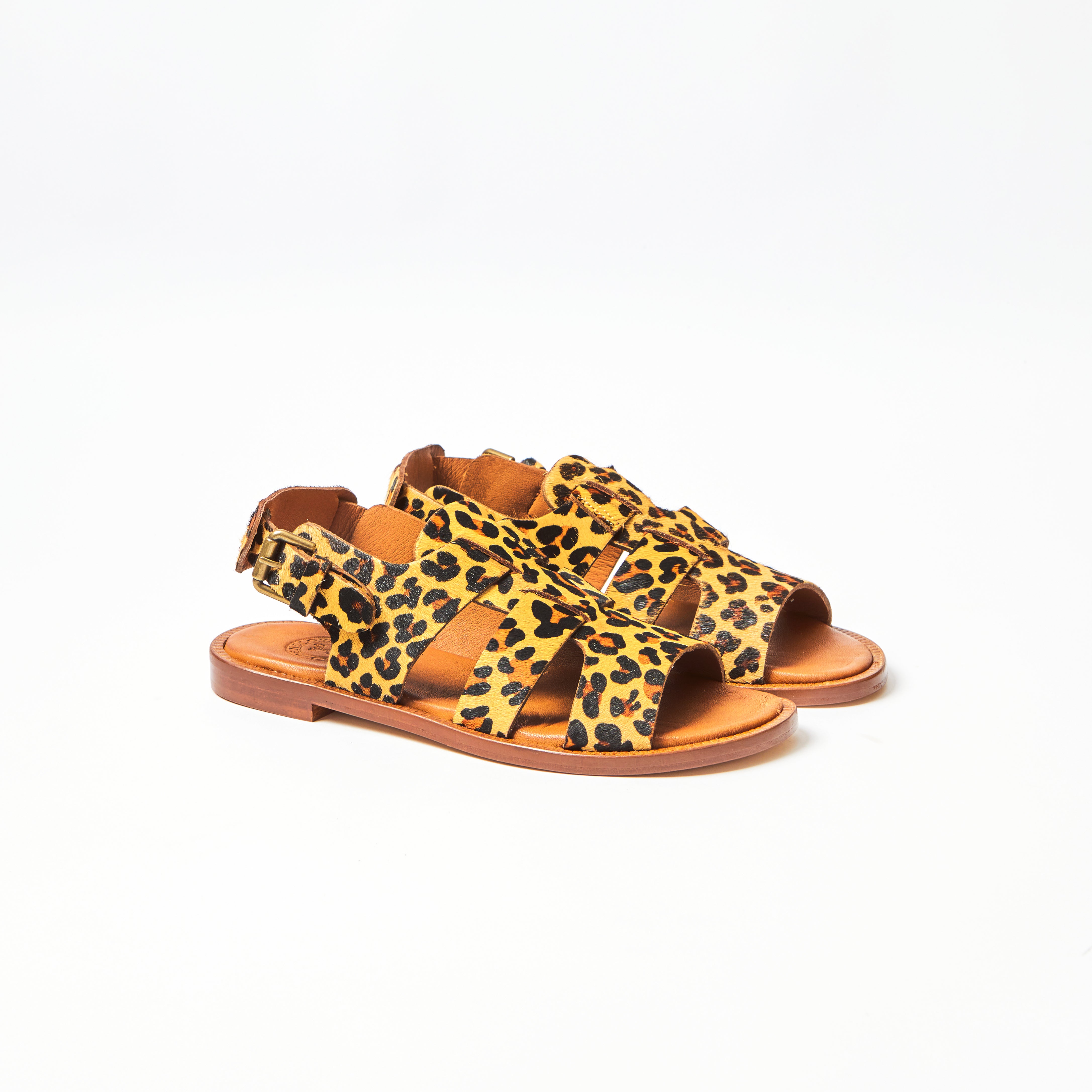 Biscay in Leopard Pony Sandal