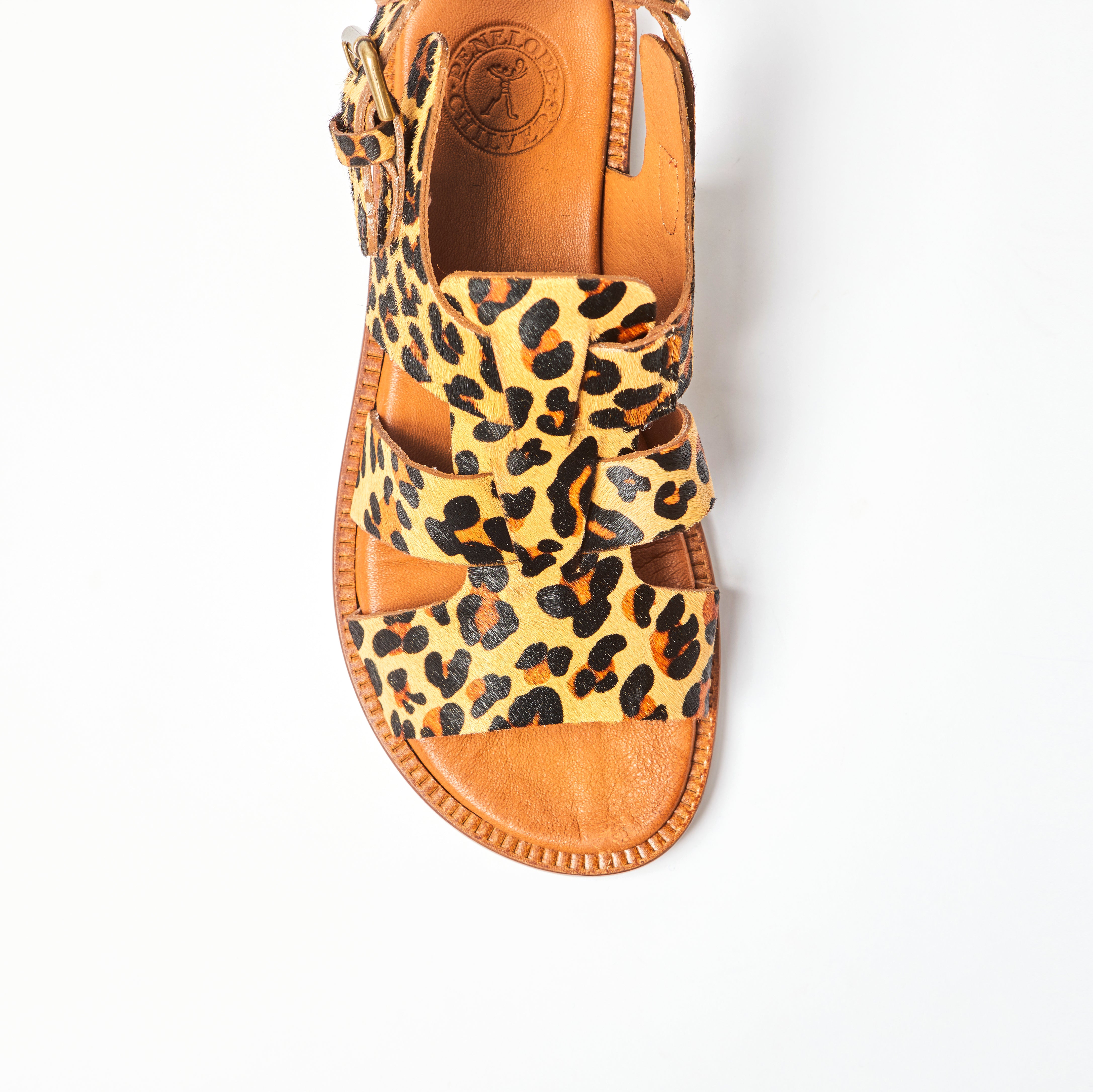 Biscay in Leopard Pony Sandal