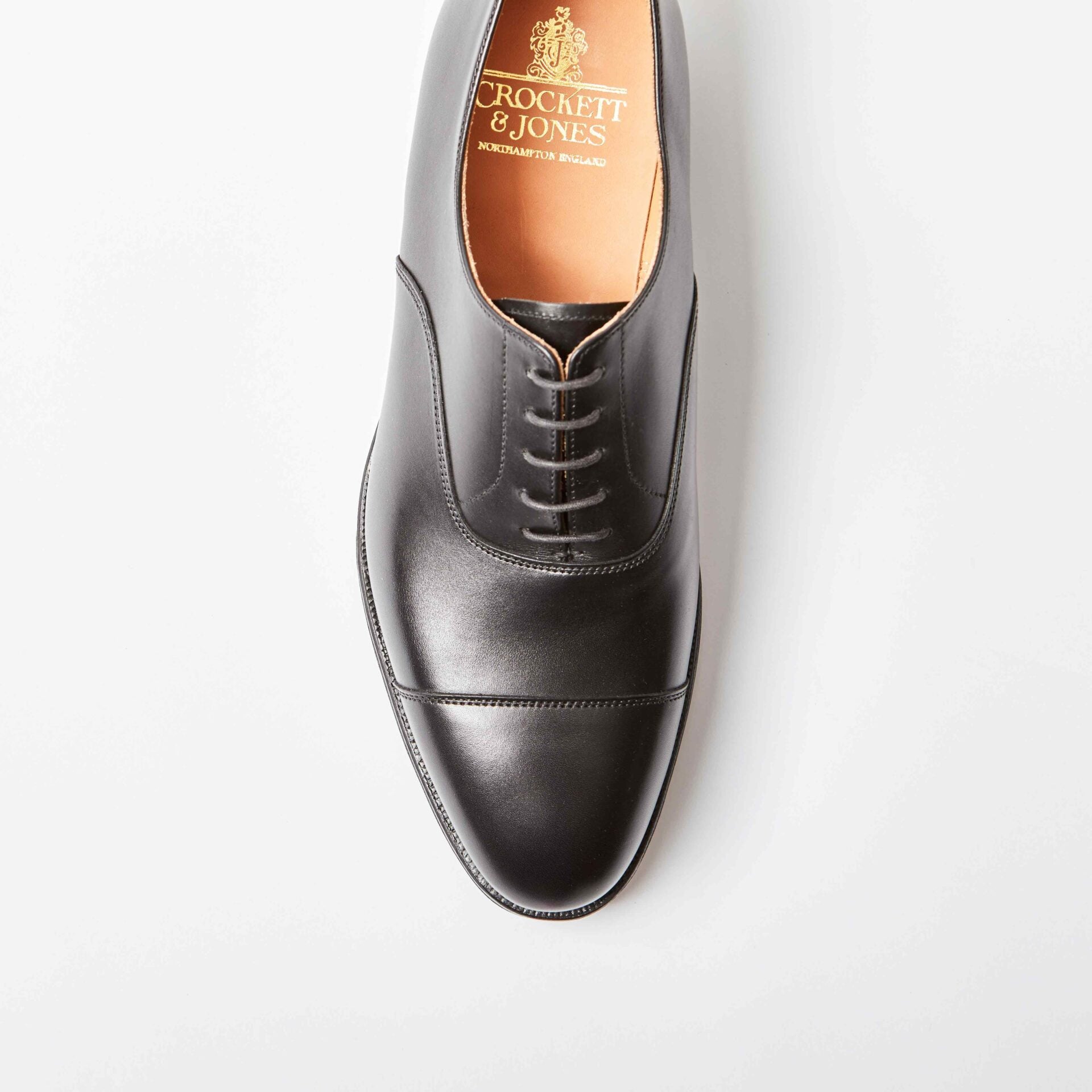 Radstock Black Calf (G) Oxford Toe Cap | Bowhill and Elliott