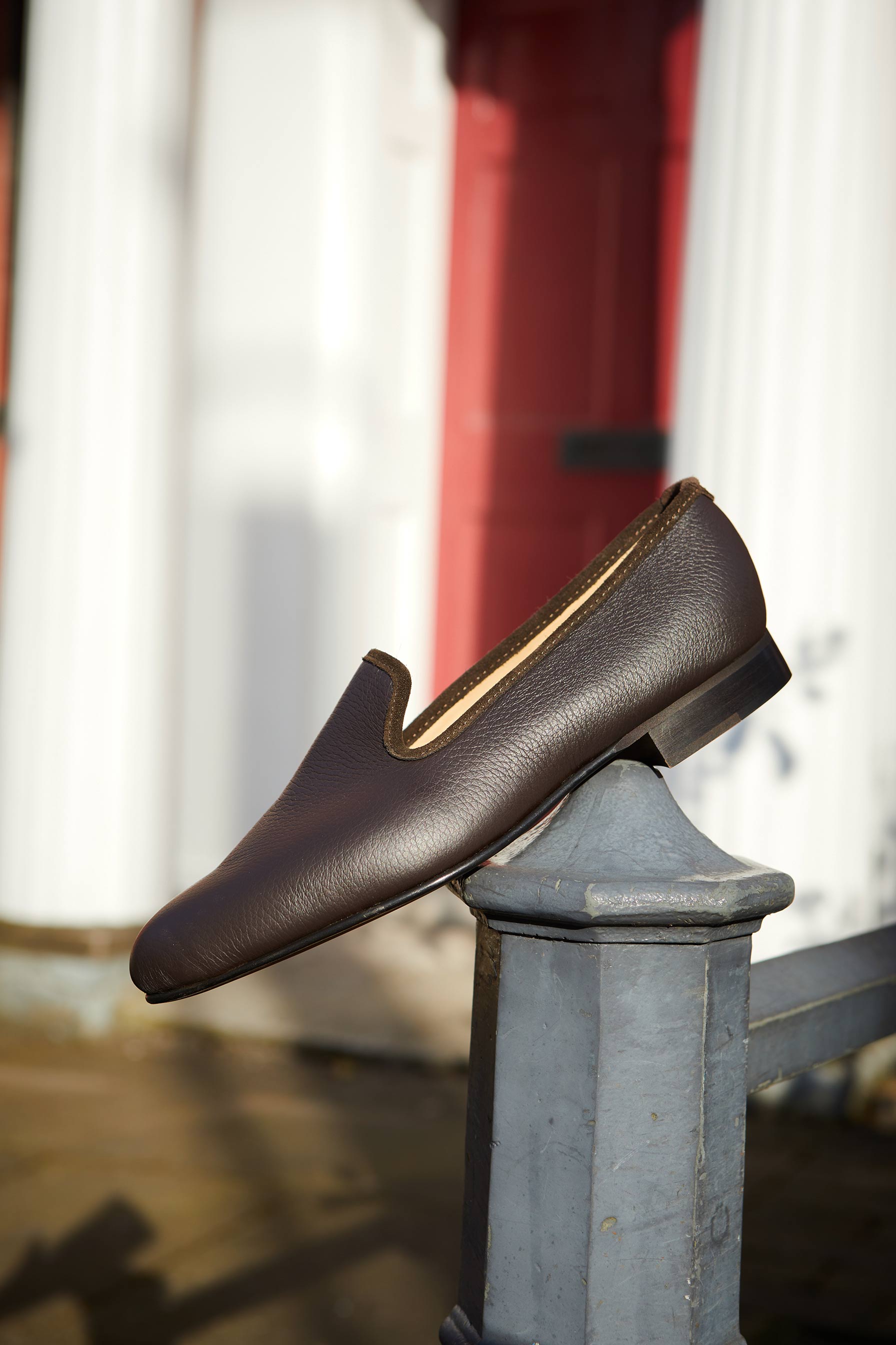 Mocha Deerskin Albert Street Slippers